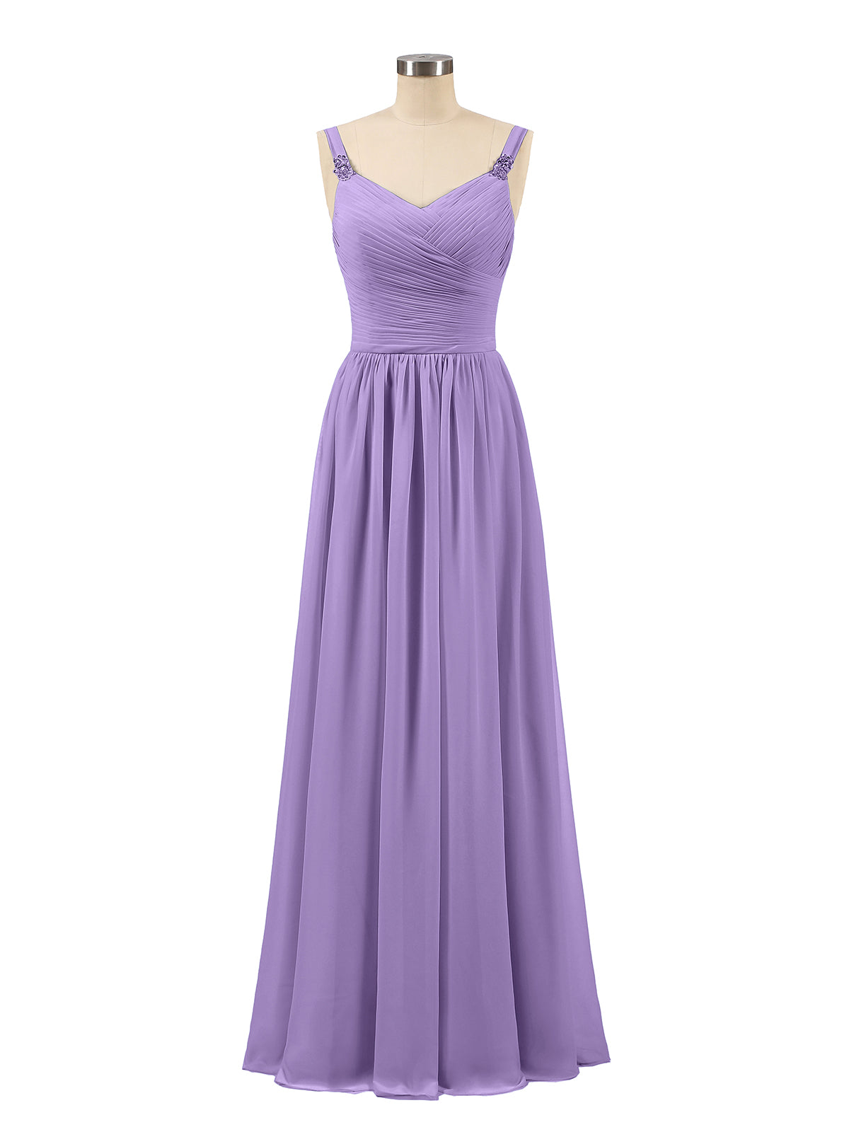 Illusion High Neck Chiffon Bridesmaid Gown Tahiti Plus Size