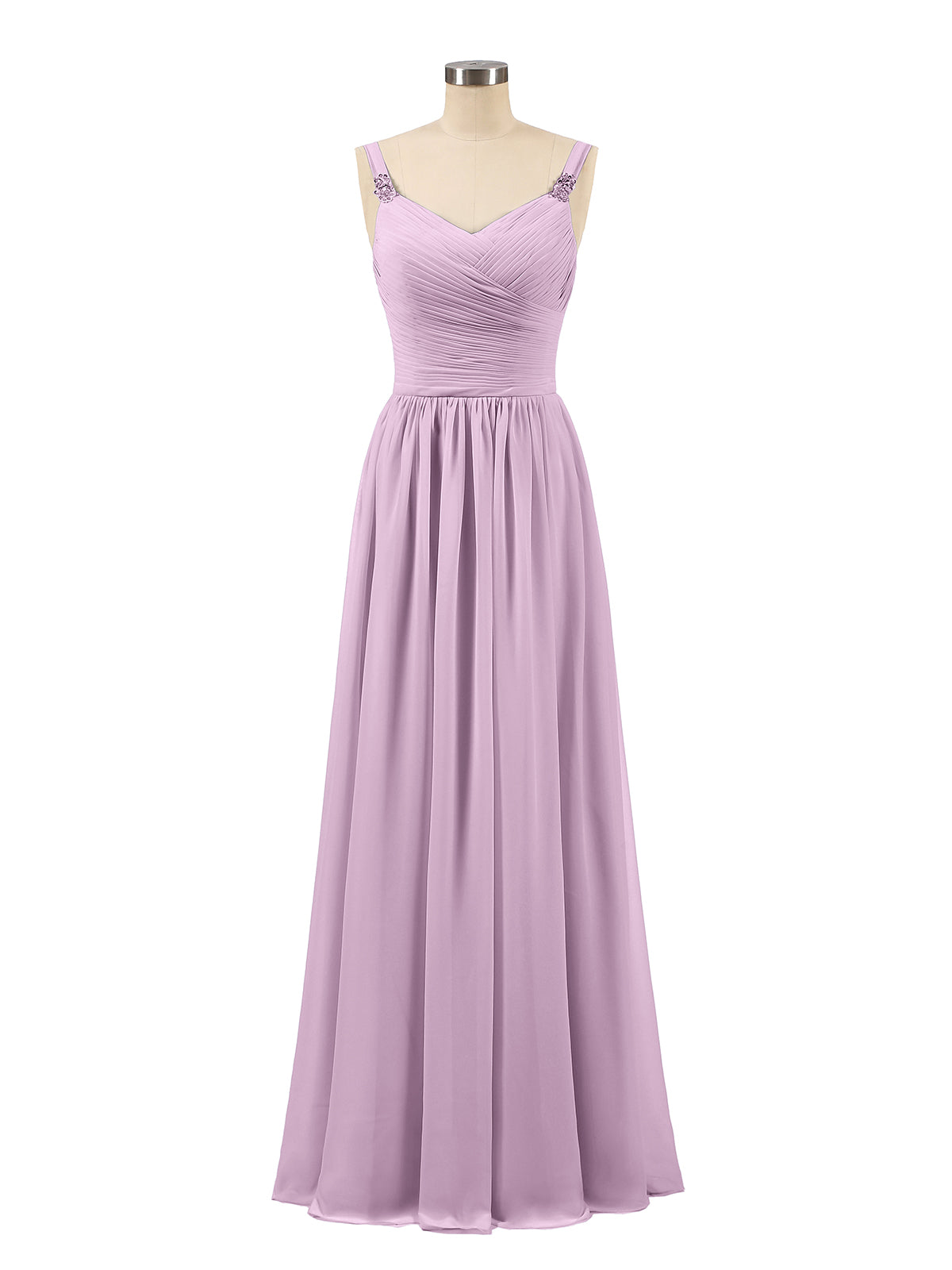 Chiffon Long Dresses with Lace Straps Plum Plus Size