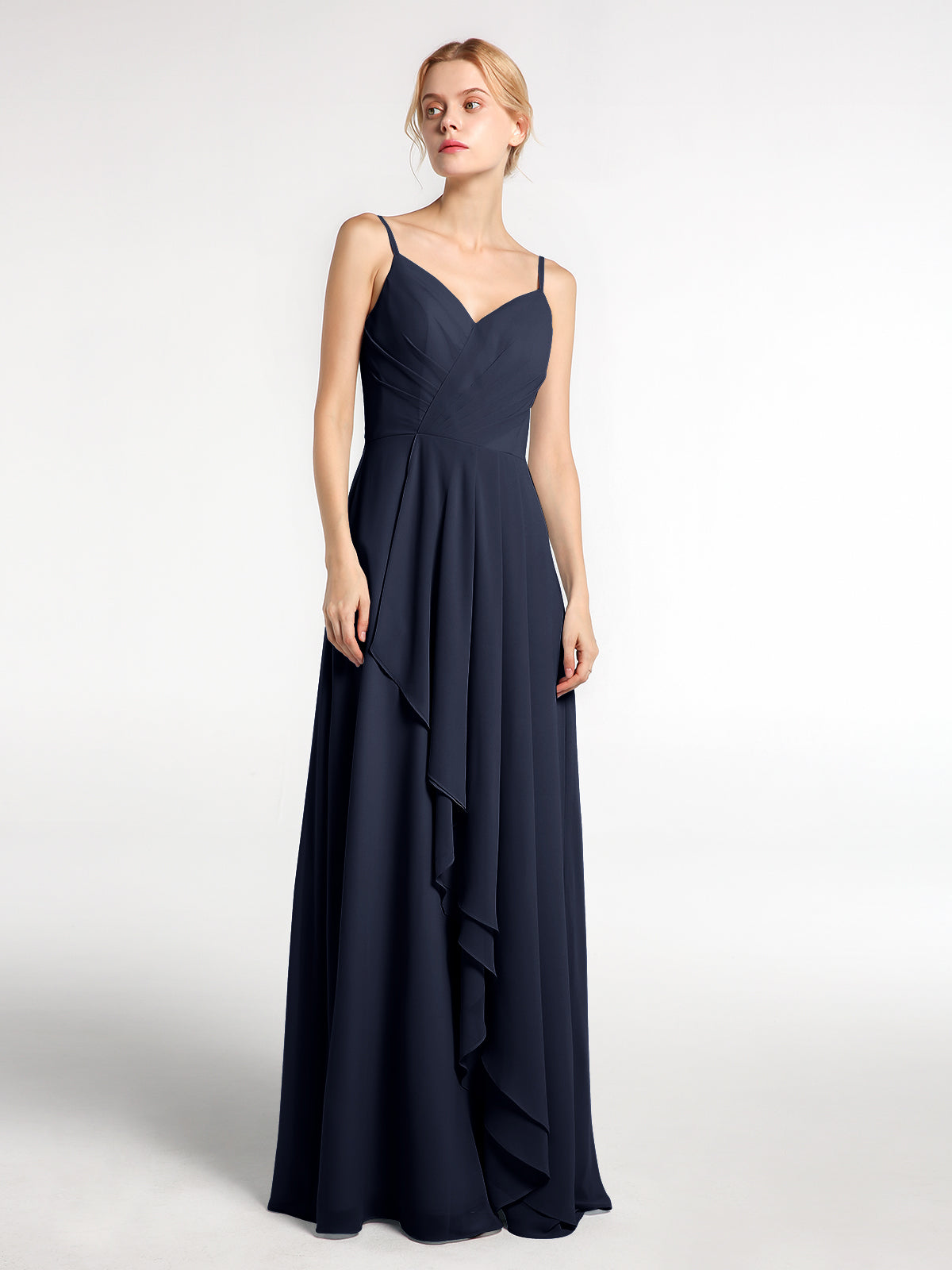 Sweetheart Neck Spaghetti Strap Flowy Maxi Dress main image 0