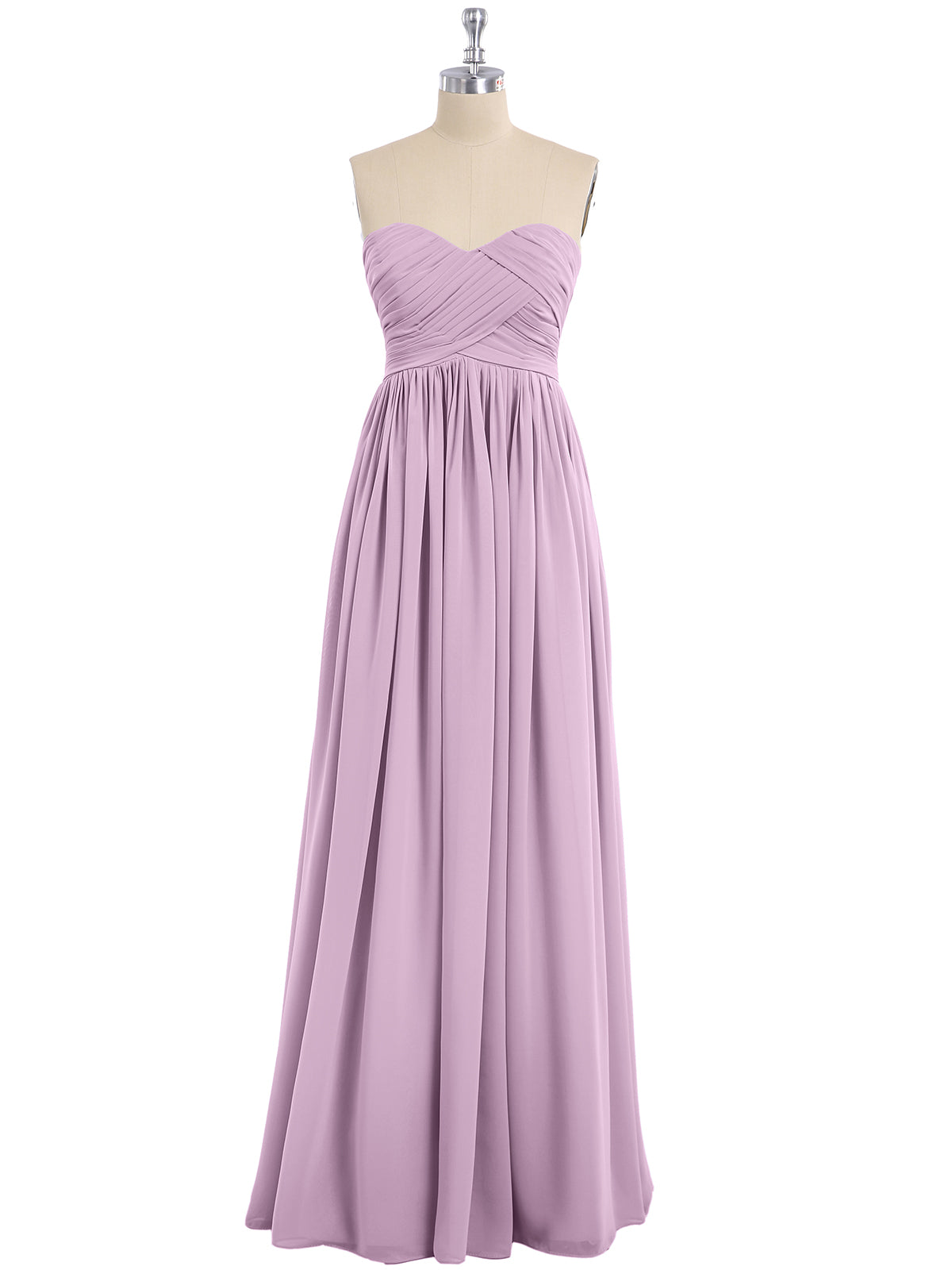 Chiffon Strapless Dresses with Sweetheart Plum Plus Size main image 1