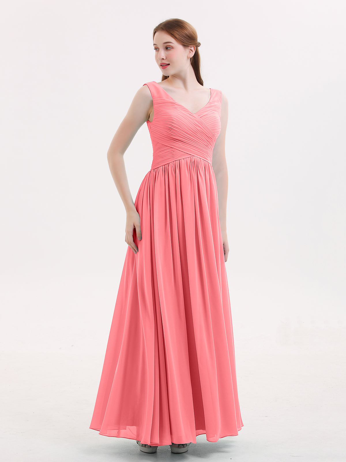 Sweetheart Neck Maxi Chiffon Dresses Pool Plus Size