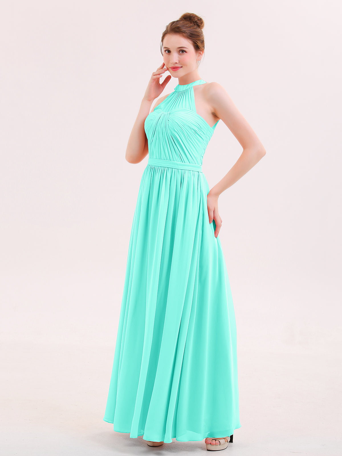Full Length Chiffon Bridesmaid Dresses Spa