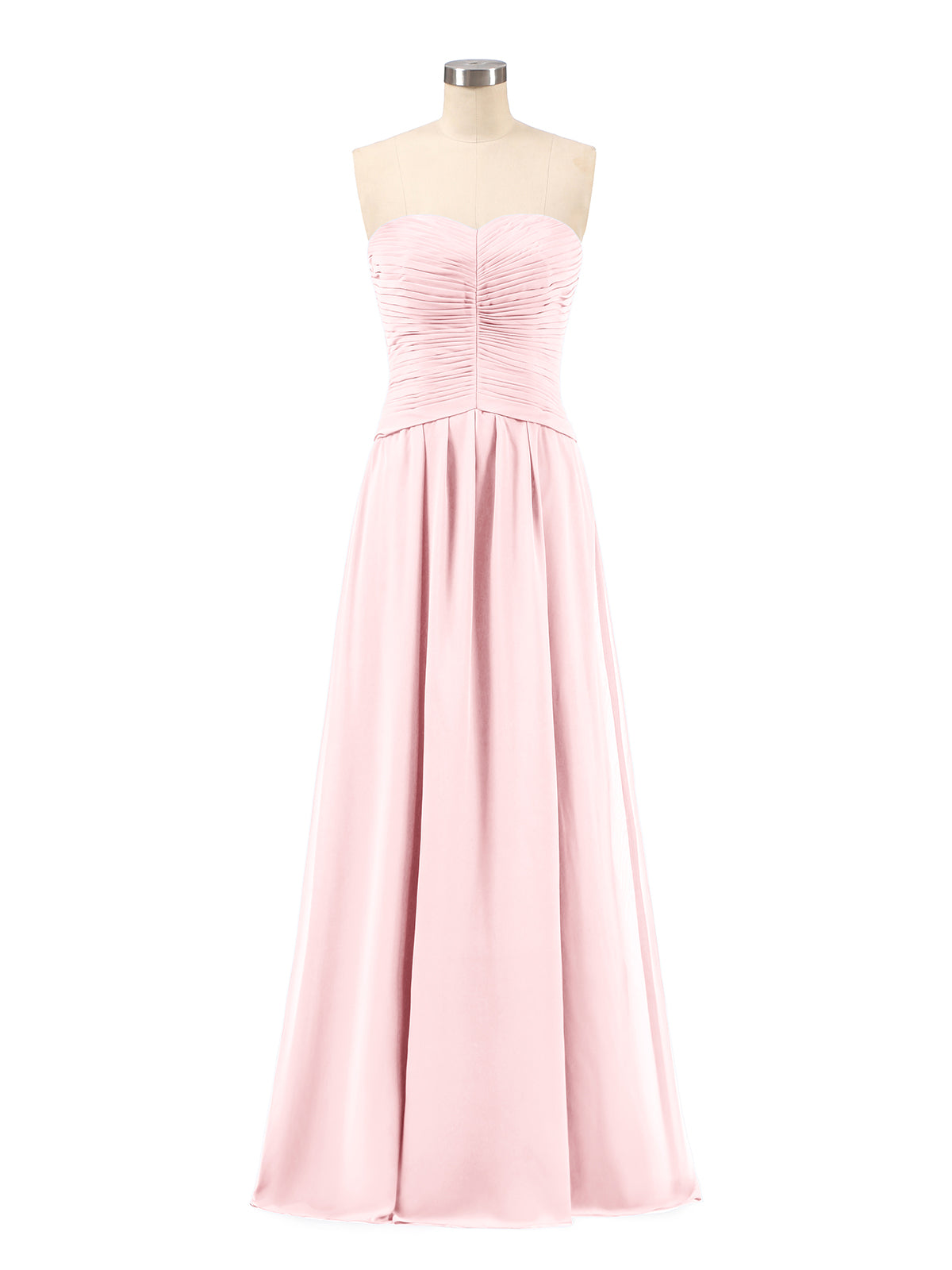 Princess One Shoulder Chiffon Bridesmaid Dresses Blushing Pink Plus Size
