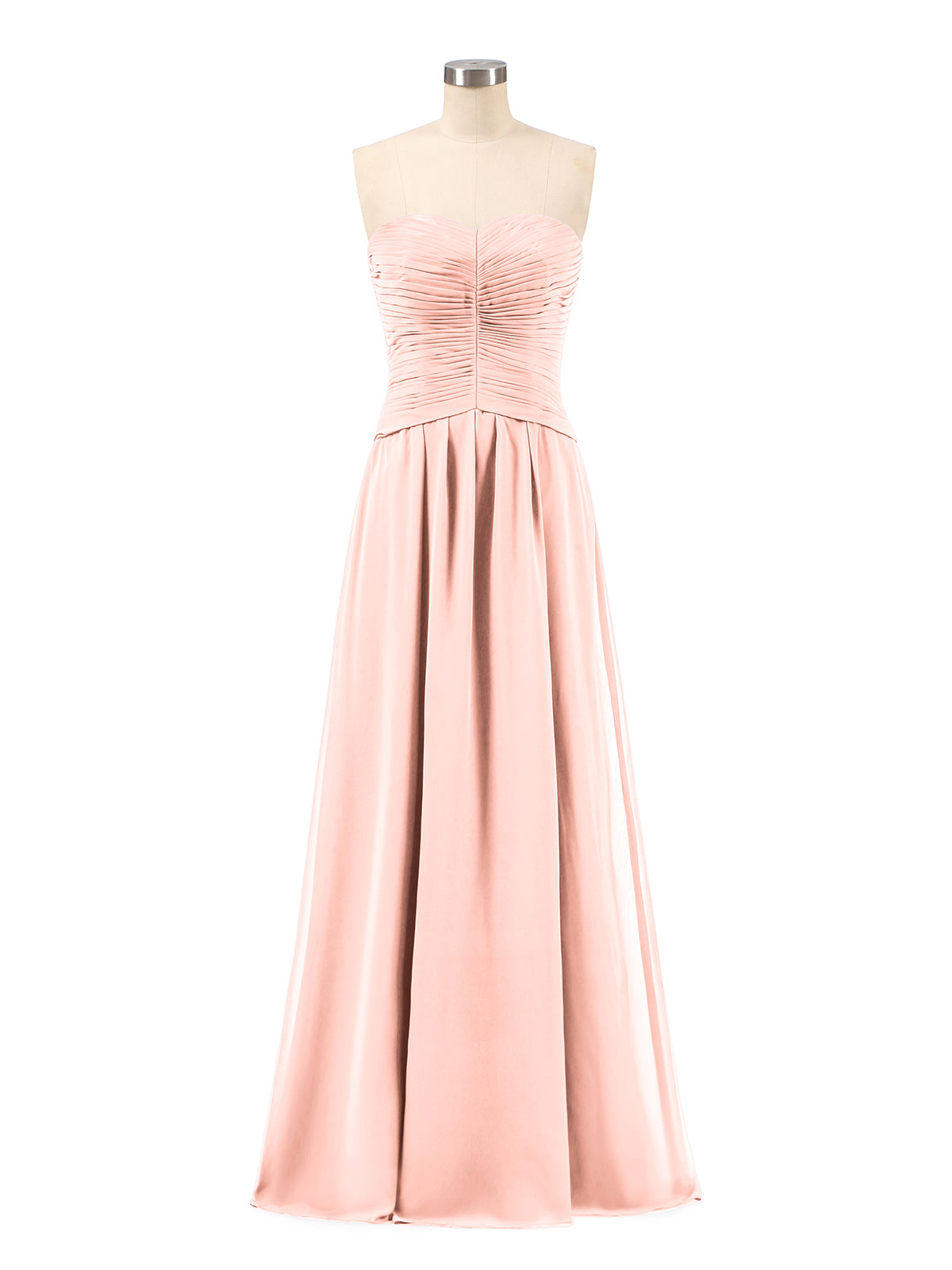 Long Chiffon Dresses with FLOWERS Coral Plus Size
