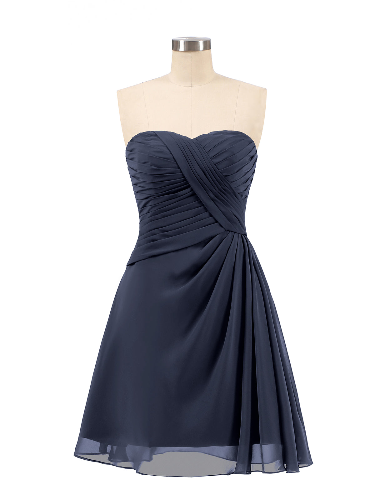 BABARONI Strapless Short Summer Bridesmaid Dresses-Dark Navy, Dark Navy / US0 BABARONI Strapless Short Summer Bridesmaid Dresses-Dark Navy, Dark Navy / US0