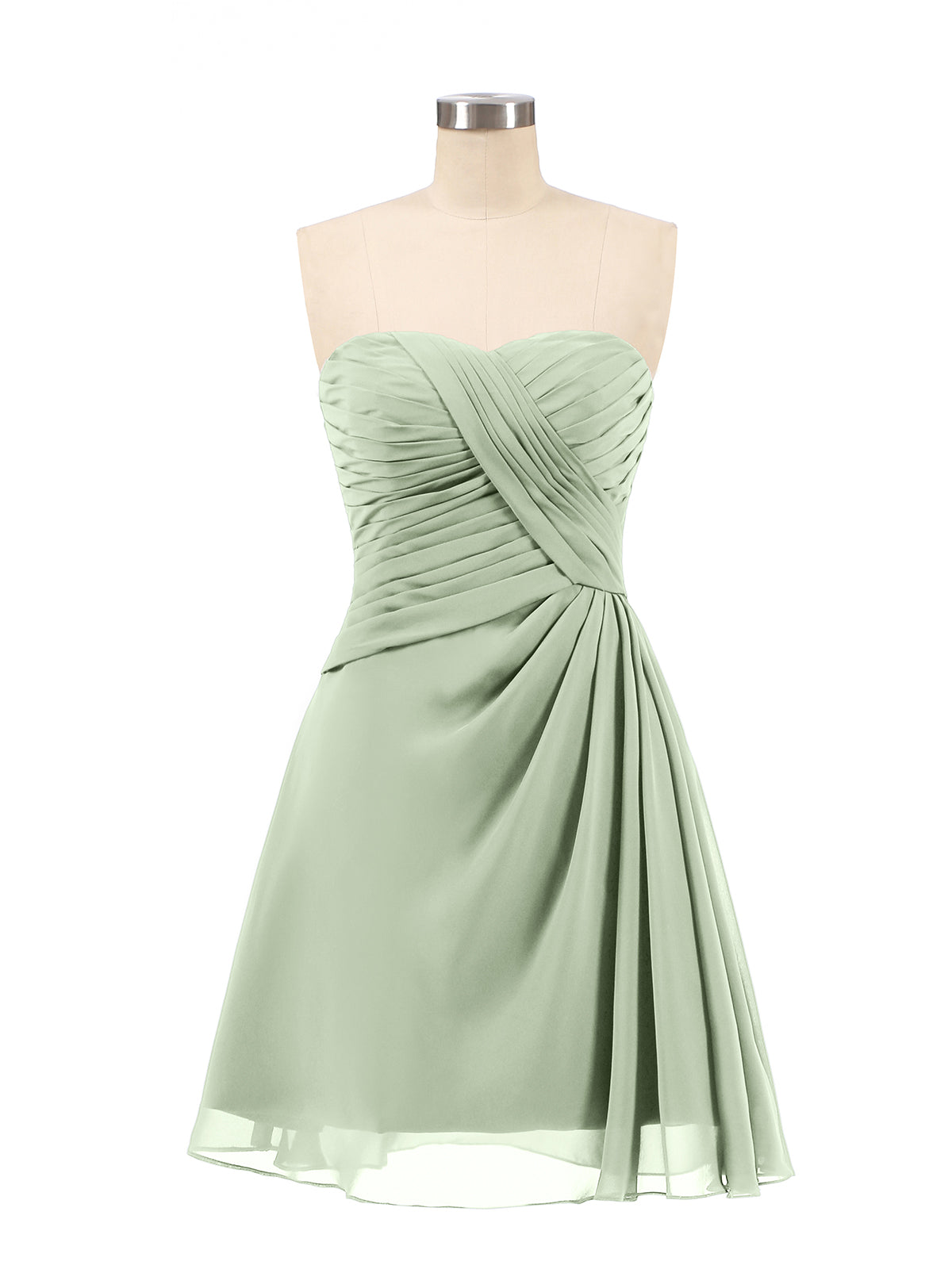 BABARONI Strapless Short Summer Bridesmaid Dresses-Dusty Sage Plus Size, Dusty Sage / US18 BABARONI Strapless Short Summer Bridesmaid Dresses-Dusty Sage Plus Size, Dusty Sage / US18