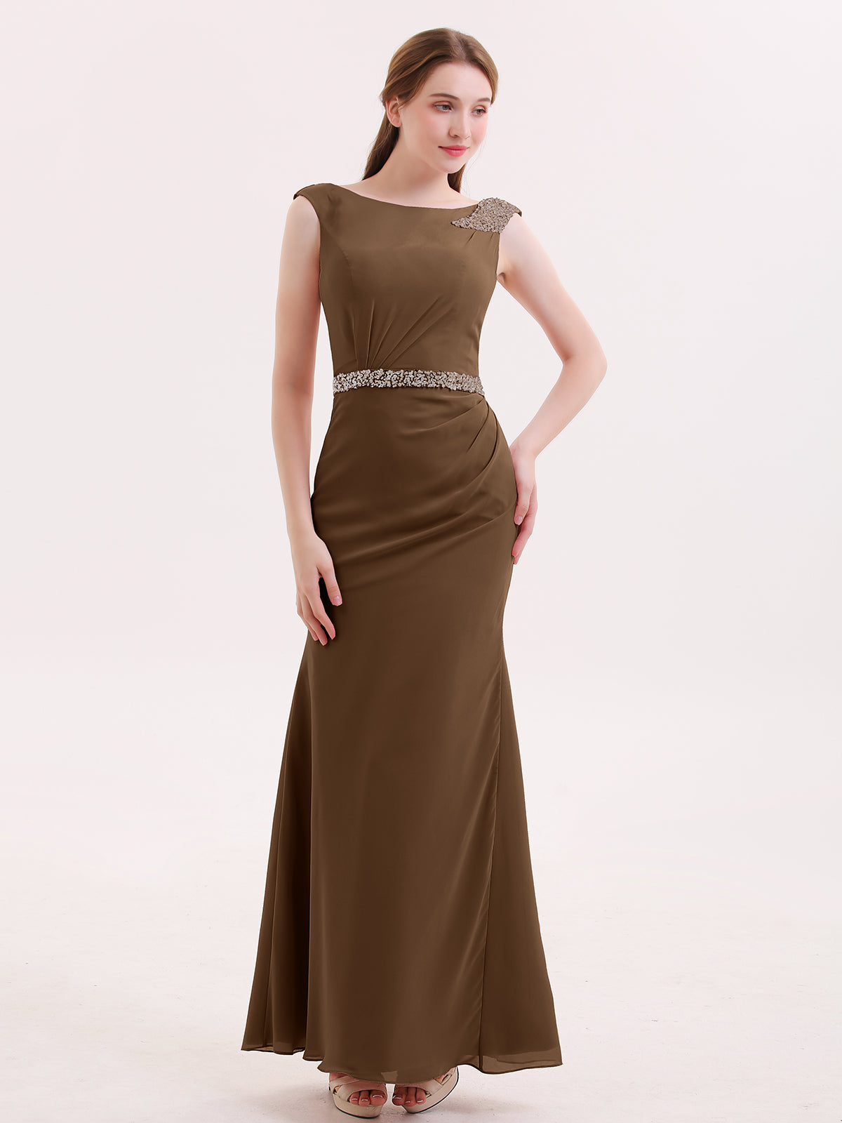 brown gloria dress GL3796 Gold / XL main image 1
