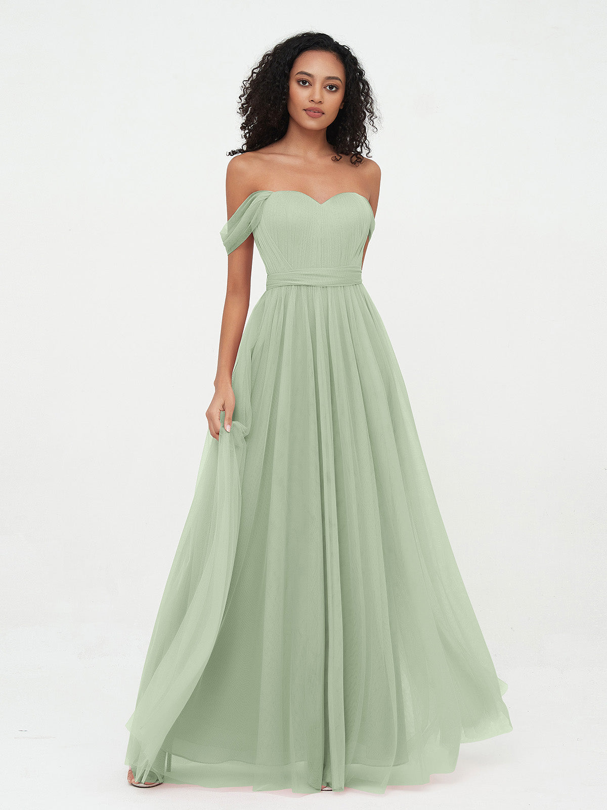 slim fit dress slacks Princess Off Shoulder Tulle Dresses with Sash Bow Clearance – BABARONI
