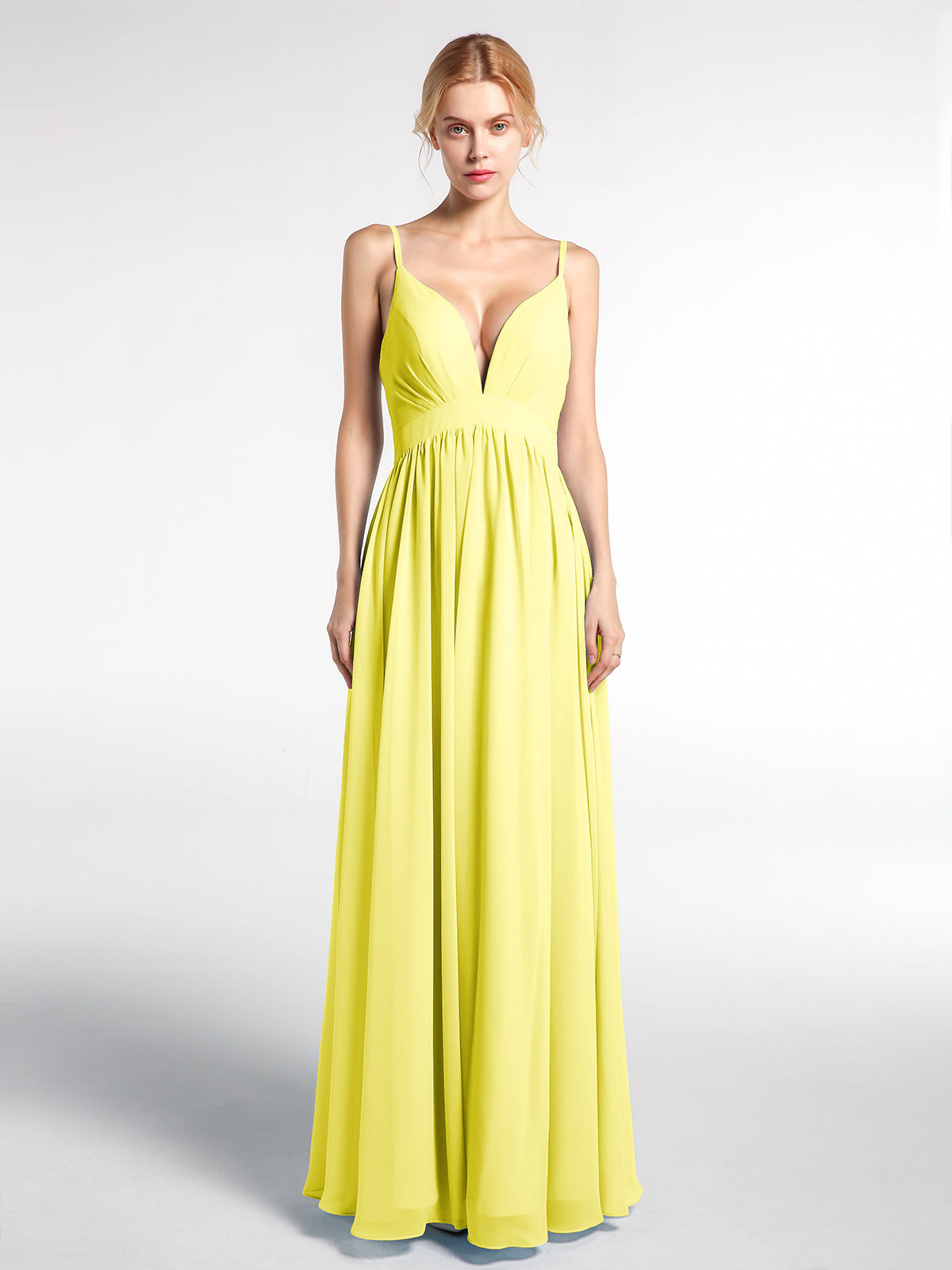 green emerald velvet dress Bettina Lemon Plunge-Neck Maxi Dress With Gathered-Detailing – Club L  London