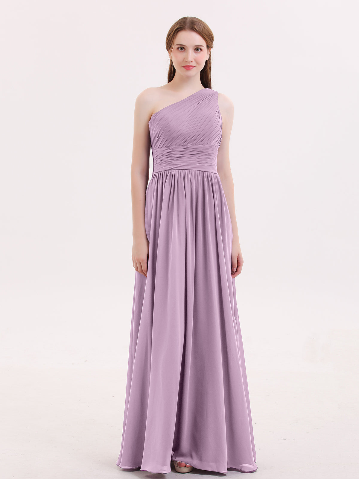One Shoulder Sleeveless Lace Dress With Sash Wisteria Plus Size