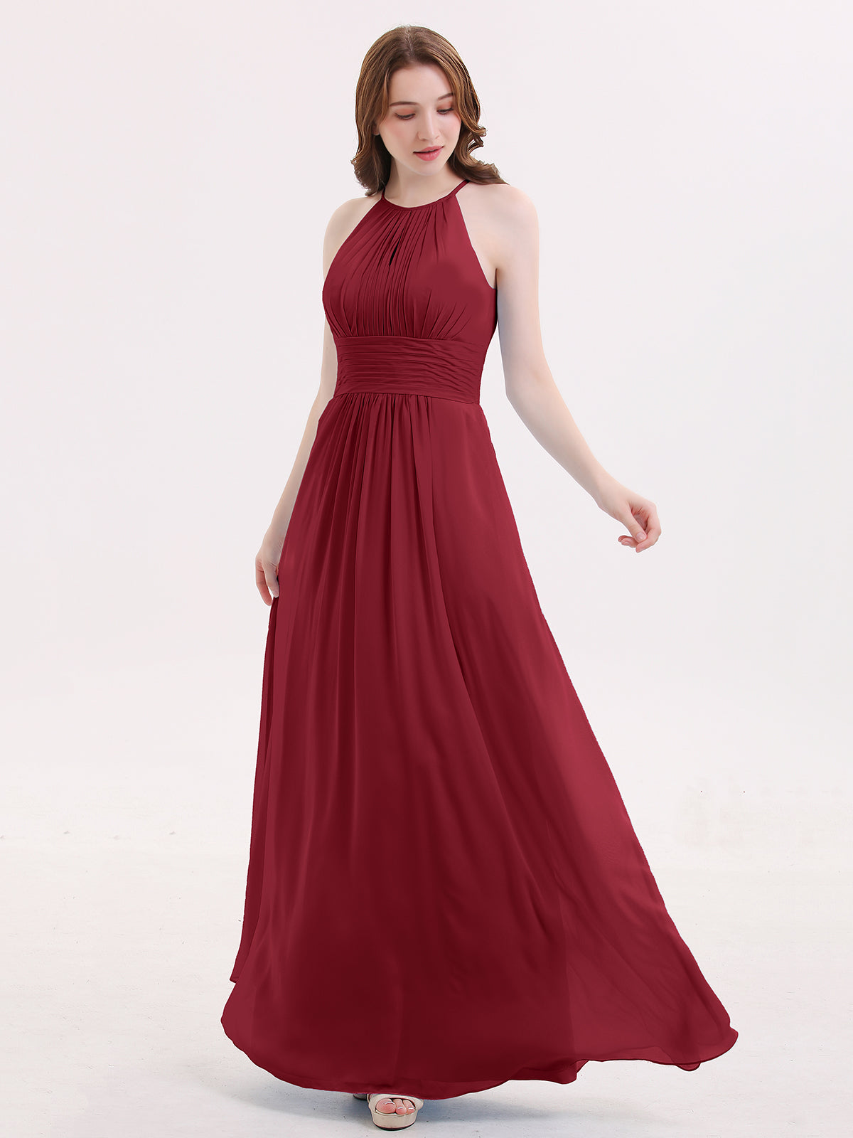 selfie leslie halter dress Shana Halterneck Maxi Dress Blue main image 0