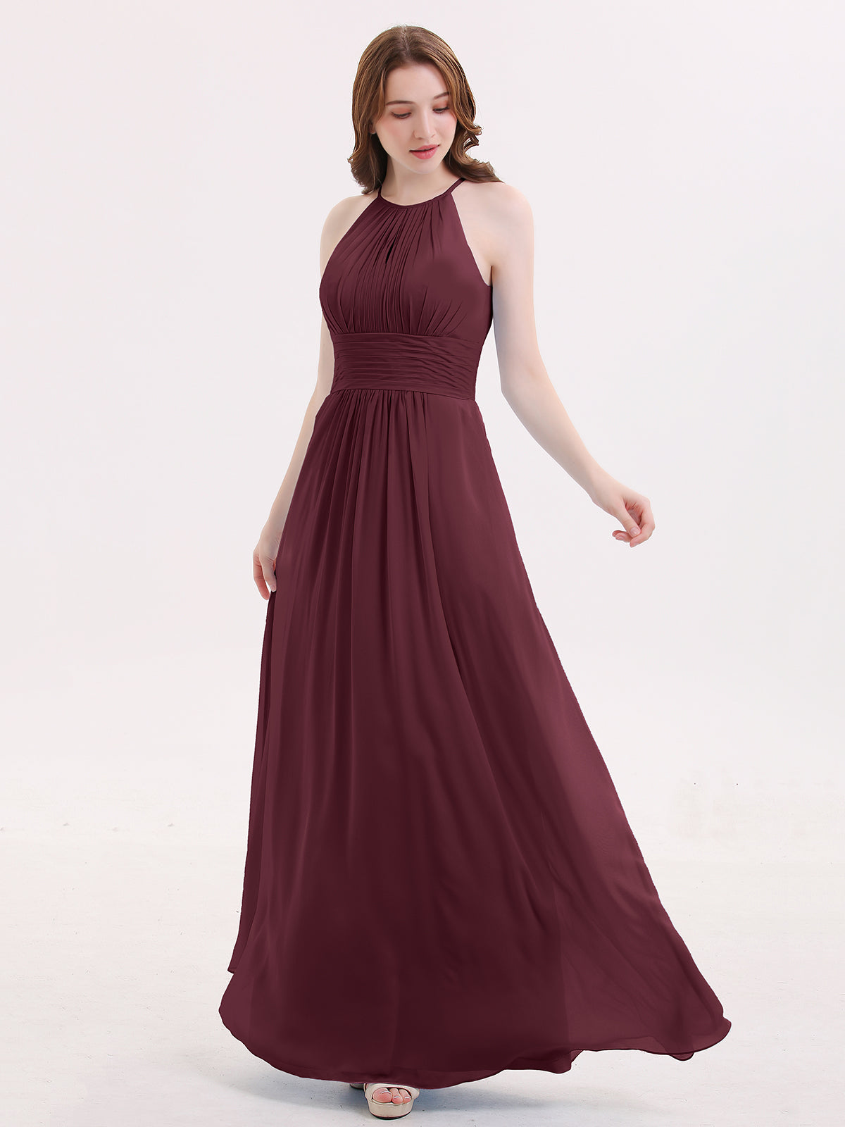 slim fit dress slacks Midnight Muse Maxi Dress Burgundy