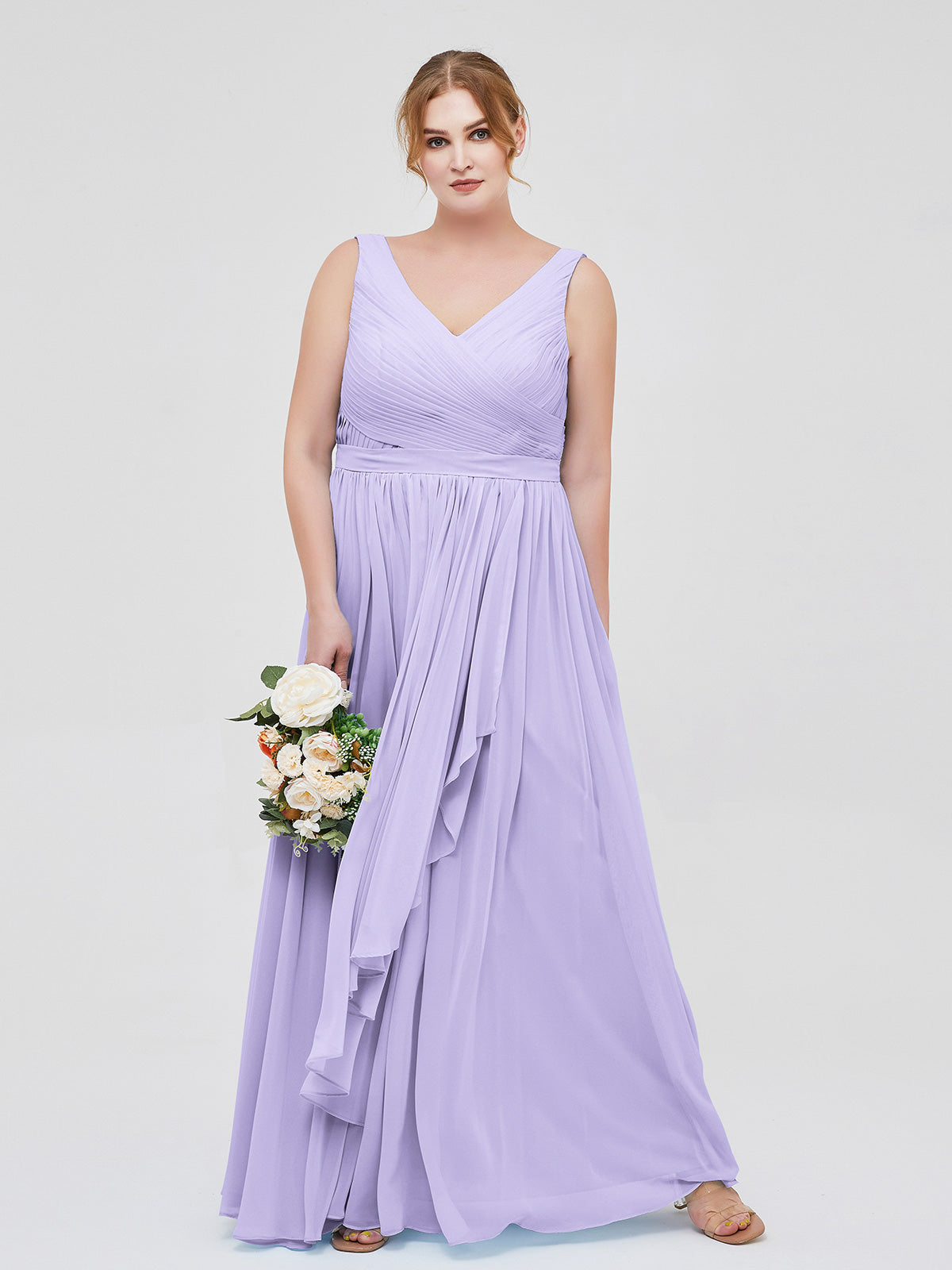 sachin and babi light blue dress Halter Neck Chiffon Bridesmaid Dress