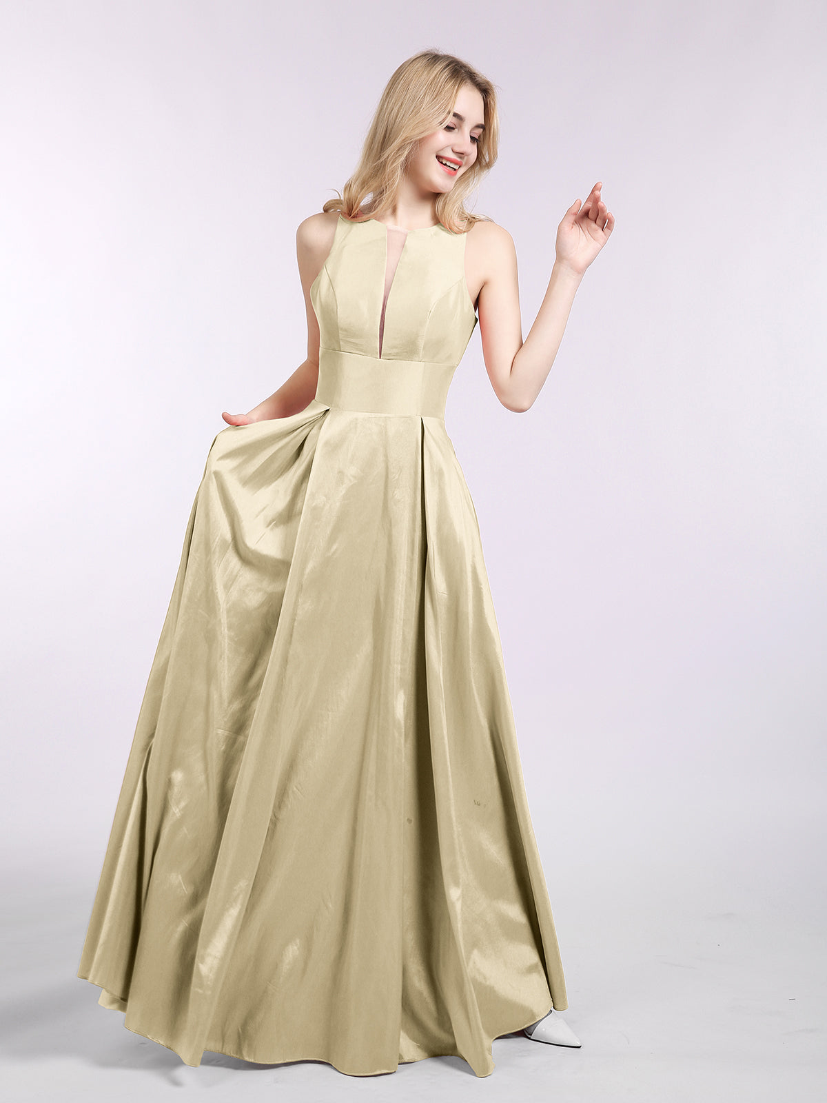 Champagne Taffeta Dress