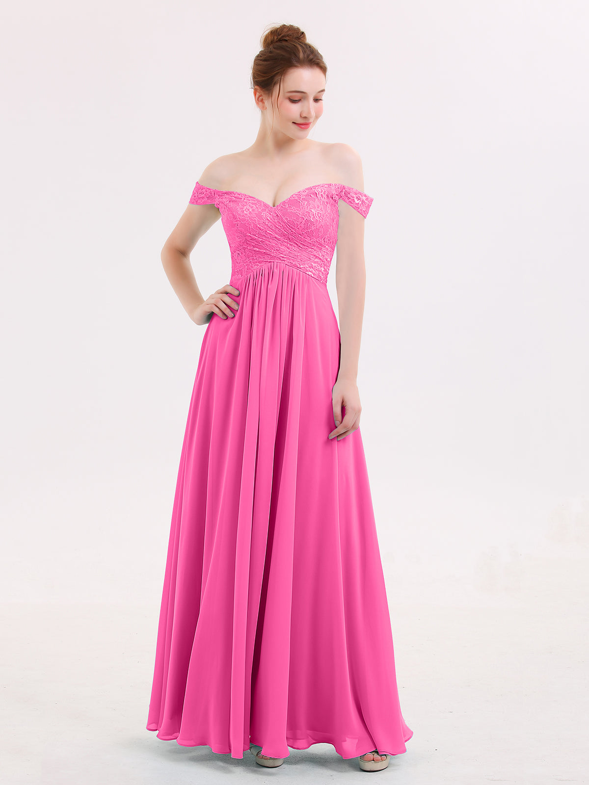 Strapless Chiffon Full Length Gowns Azalea Plus Size