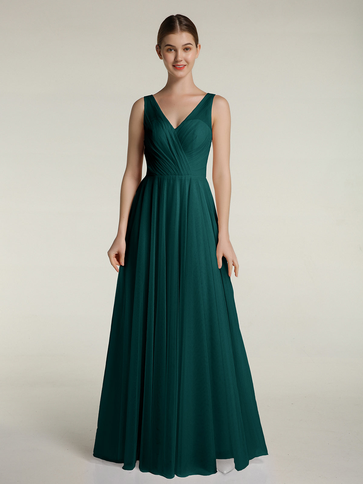 Illusion Neckline Half Sleeve Chiffon Dress Peacock Plus Size