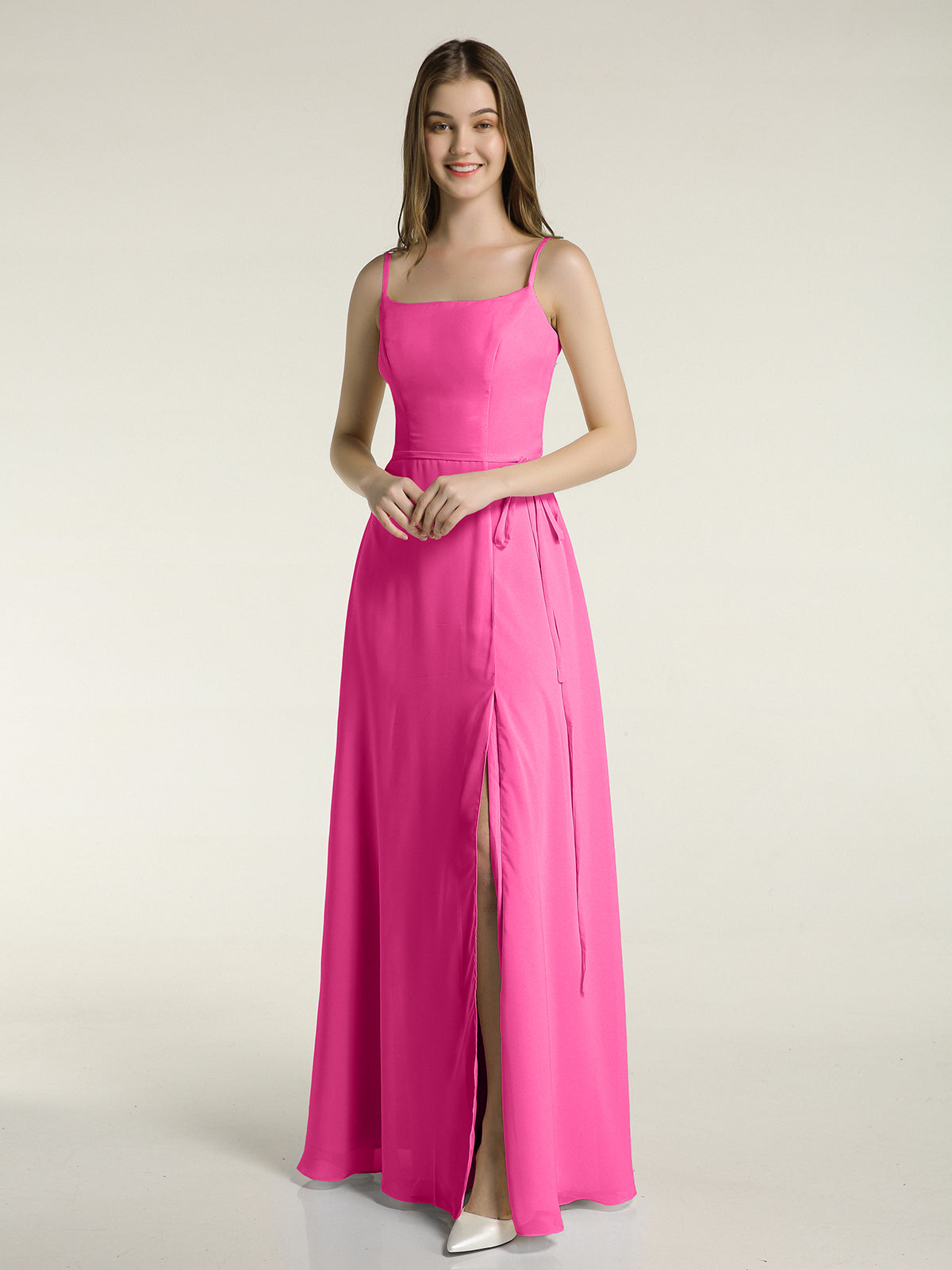 Spaghetti Strap Chiffon Dresses Azalea