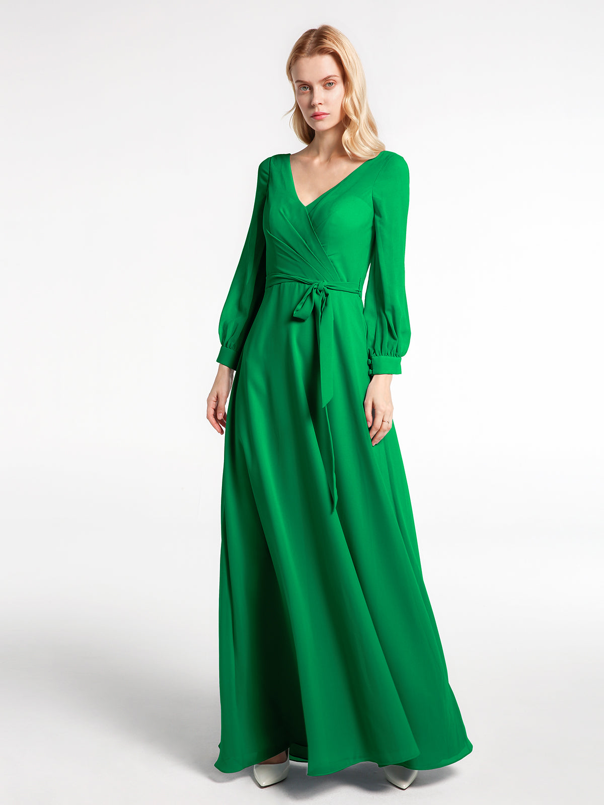 fitted lace wedding dress Elegant V Neck Emerald Green Mermaid Skirt Slit Bridesmaid Dresses –  FancyVestido