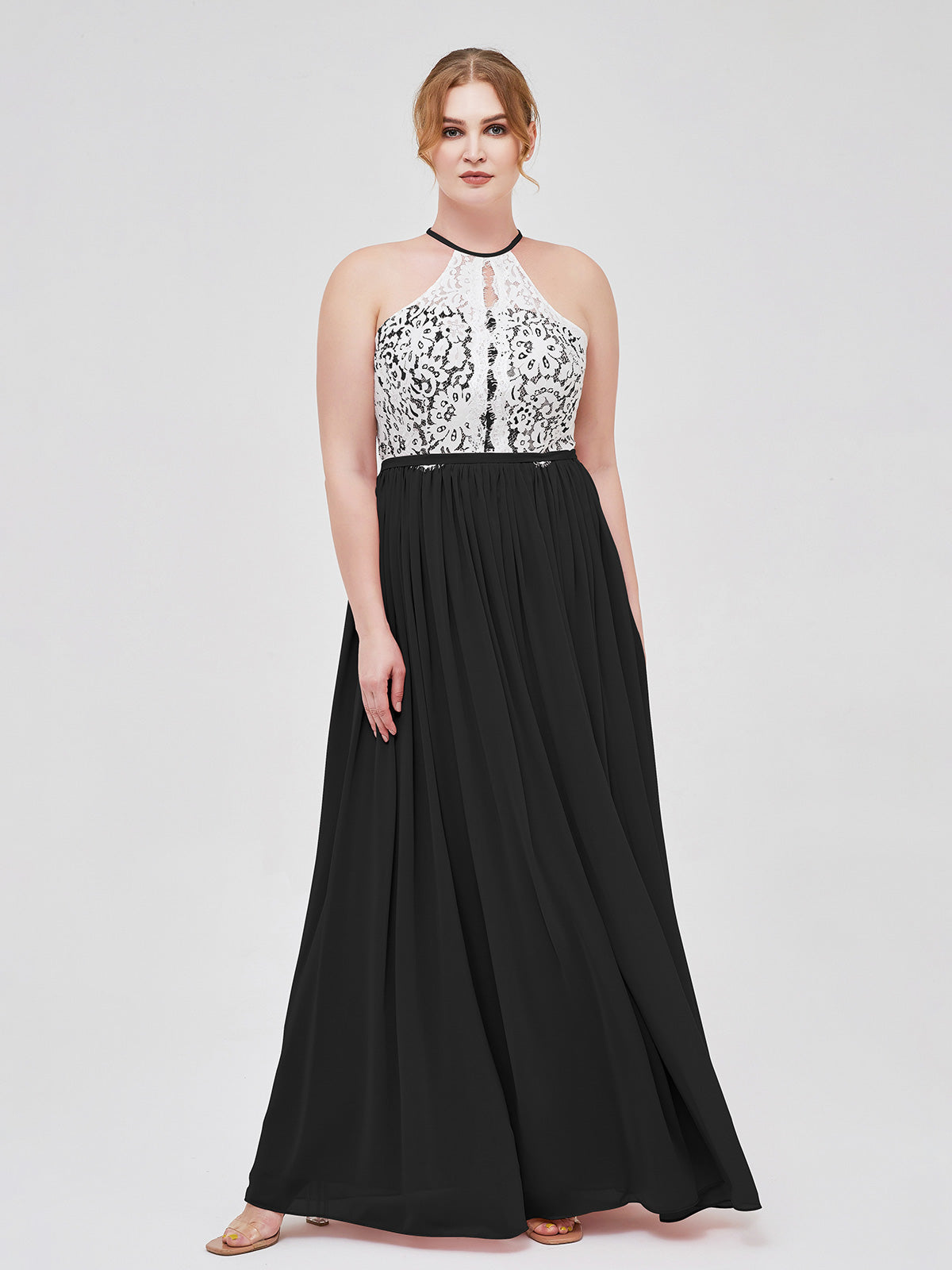plus size black and white bridesmaid dresses Plus size Black and White dress main image 0