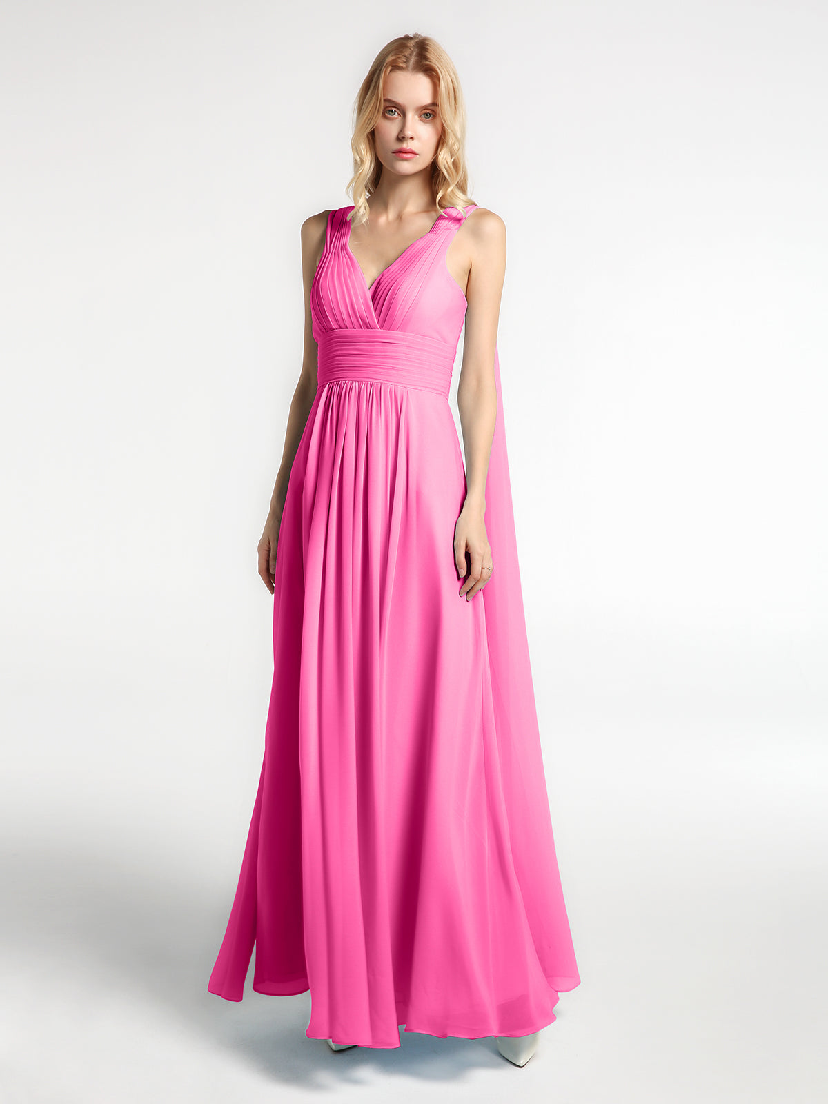 Spaghetti Strap Chiffon Dress with Lace Top Azalea Plus Size