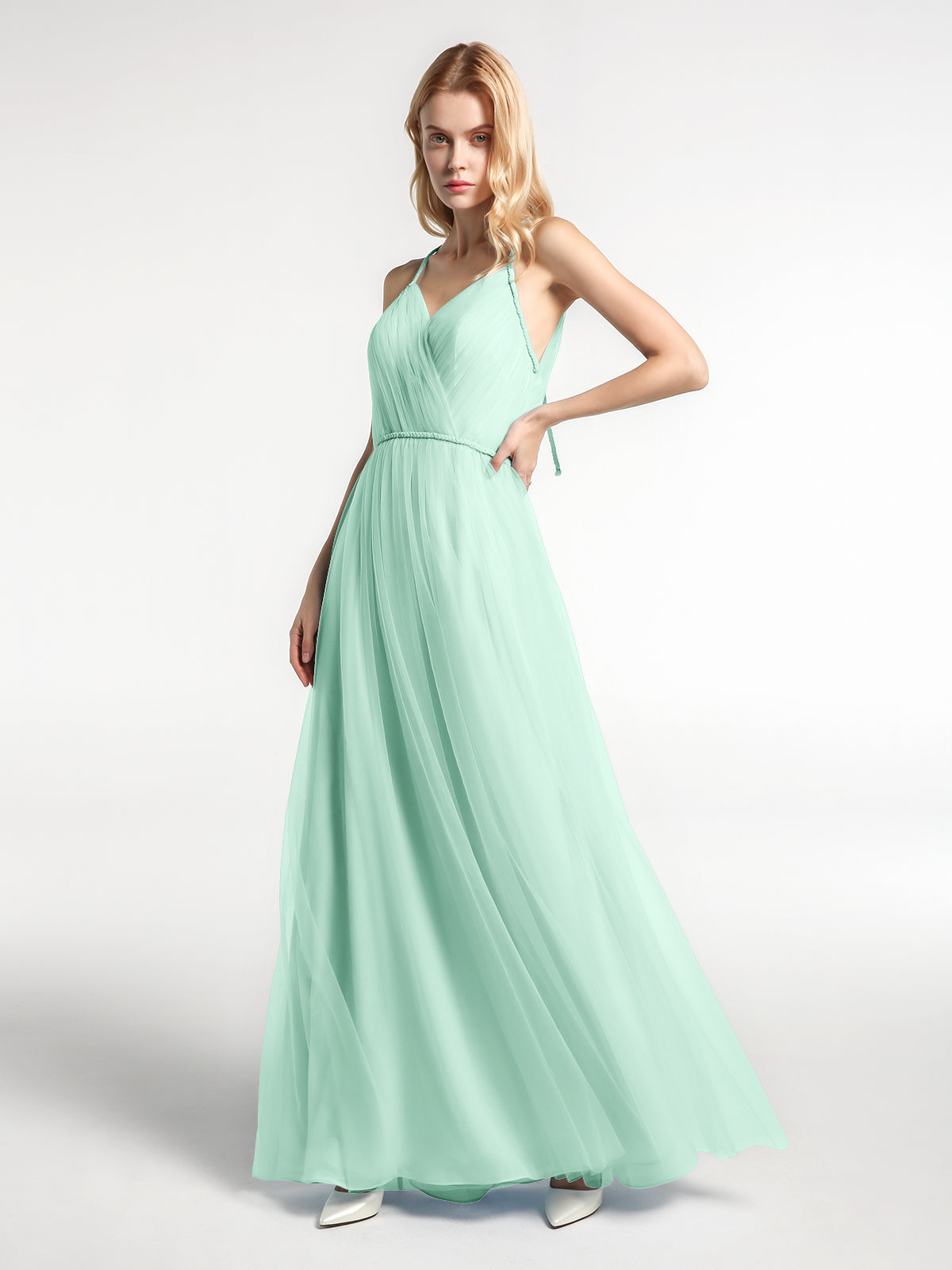 chinese dress ladies Cora Embroidered Chiffon Dress