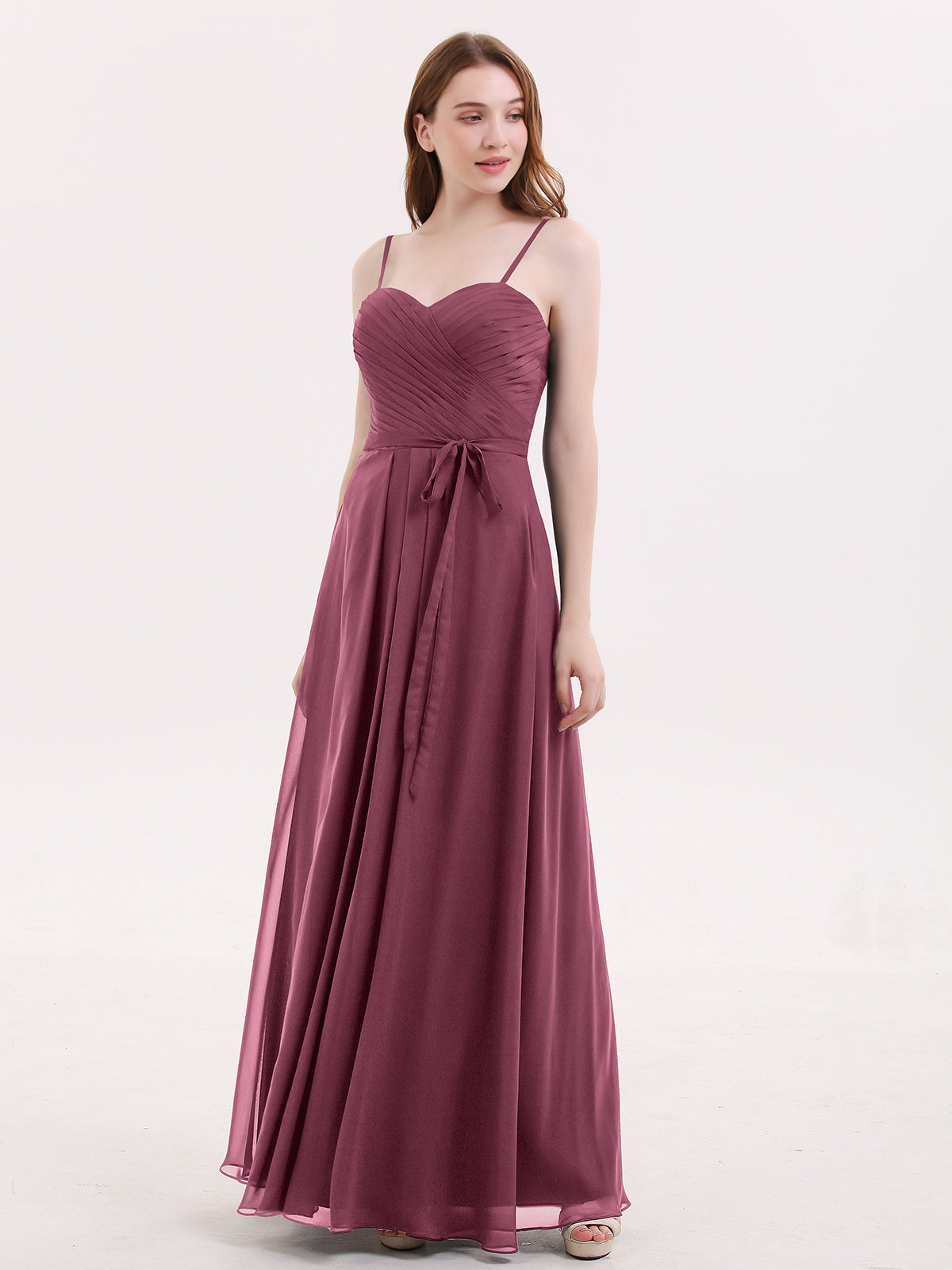 Sheath Spaghetti Straps Sweetheart Neck Dresses Mulberry Plus Size