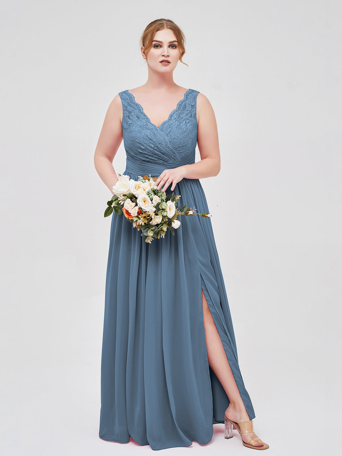 Shops slate blue formal dresses