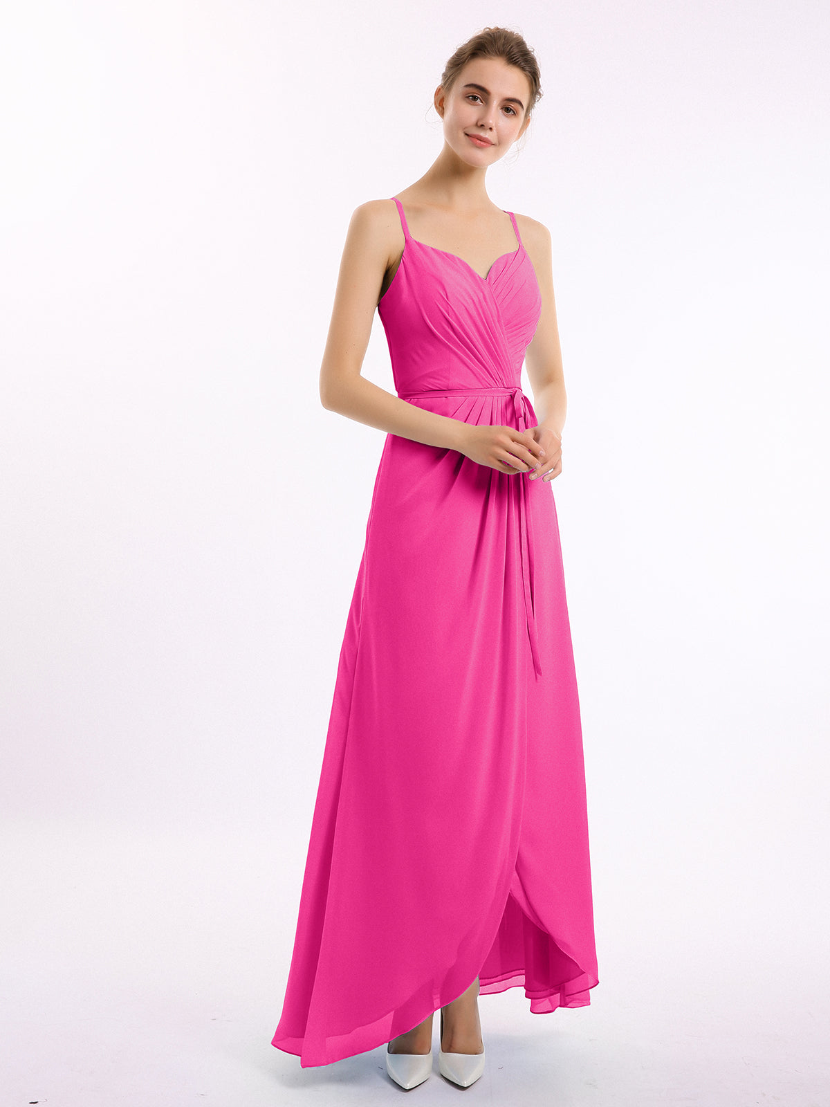 Strapless Chiffon Short Dresses with Bow Papaya Plus Size
