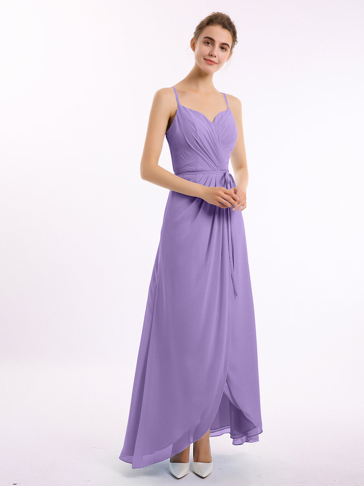 tahiti bridesmaid dress Tahiti Bridesmaid Dress A-Line V-Neck Spaghetti Straps Sleeveless Stretch Satin Bridesmaid Dresses