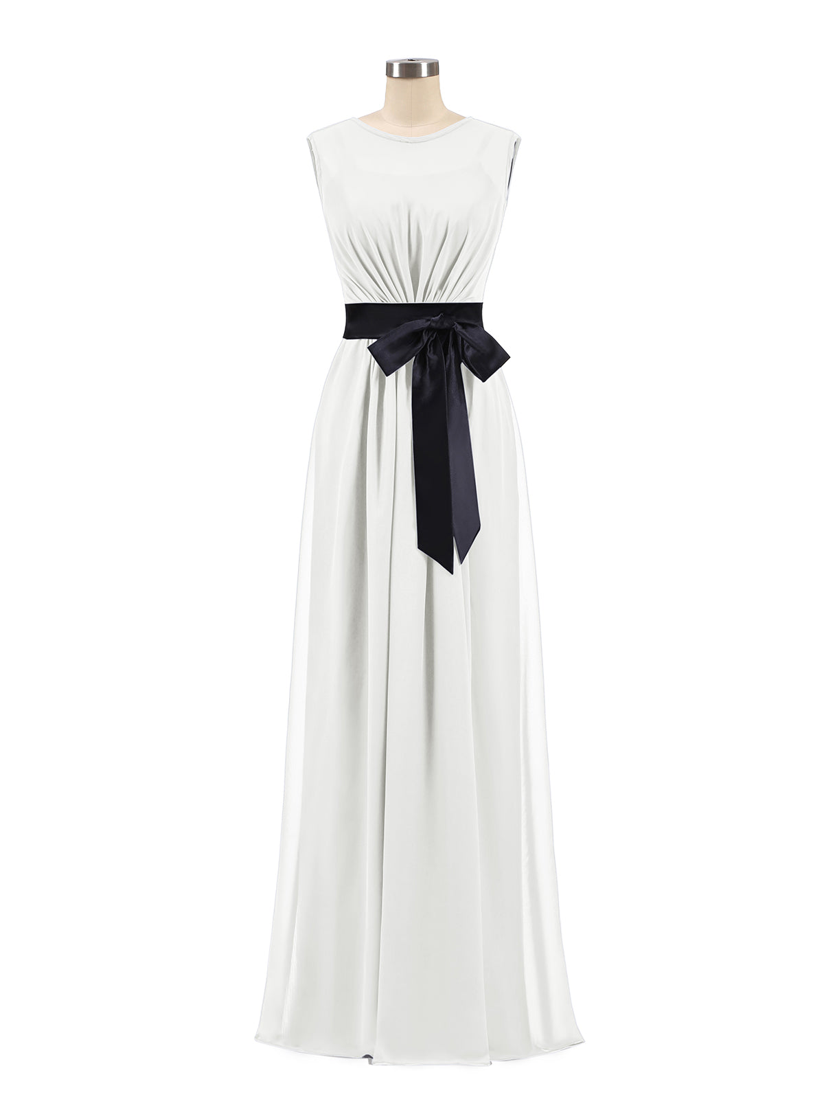 white bridesmaid dress with black sash Berylove Women One Shoulder Formal Dress With Slit Sheath Maxi Black and White Dress With Sash, Black and White / US10 main image 1
