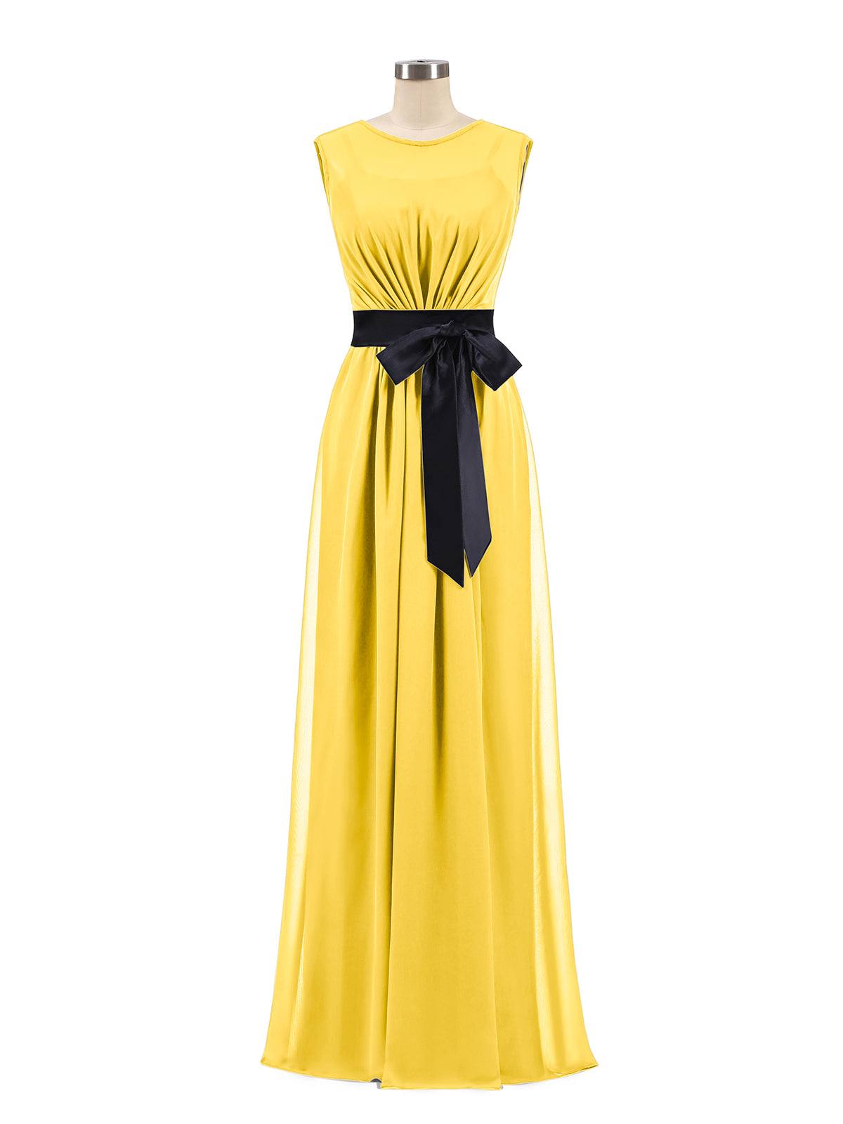 Chiffon Spaghetti Strap Maxi Dresses Marigold Plus Size