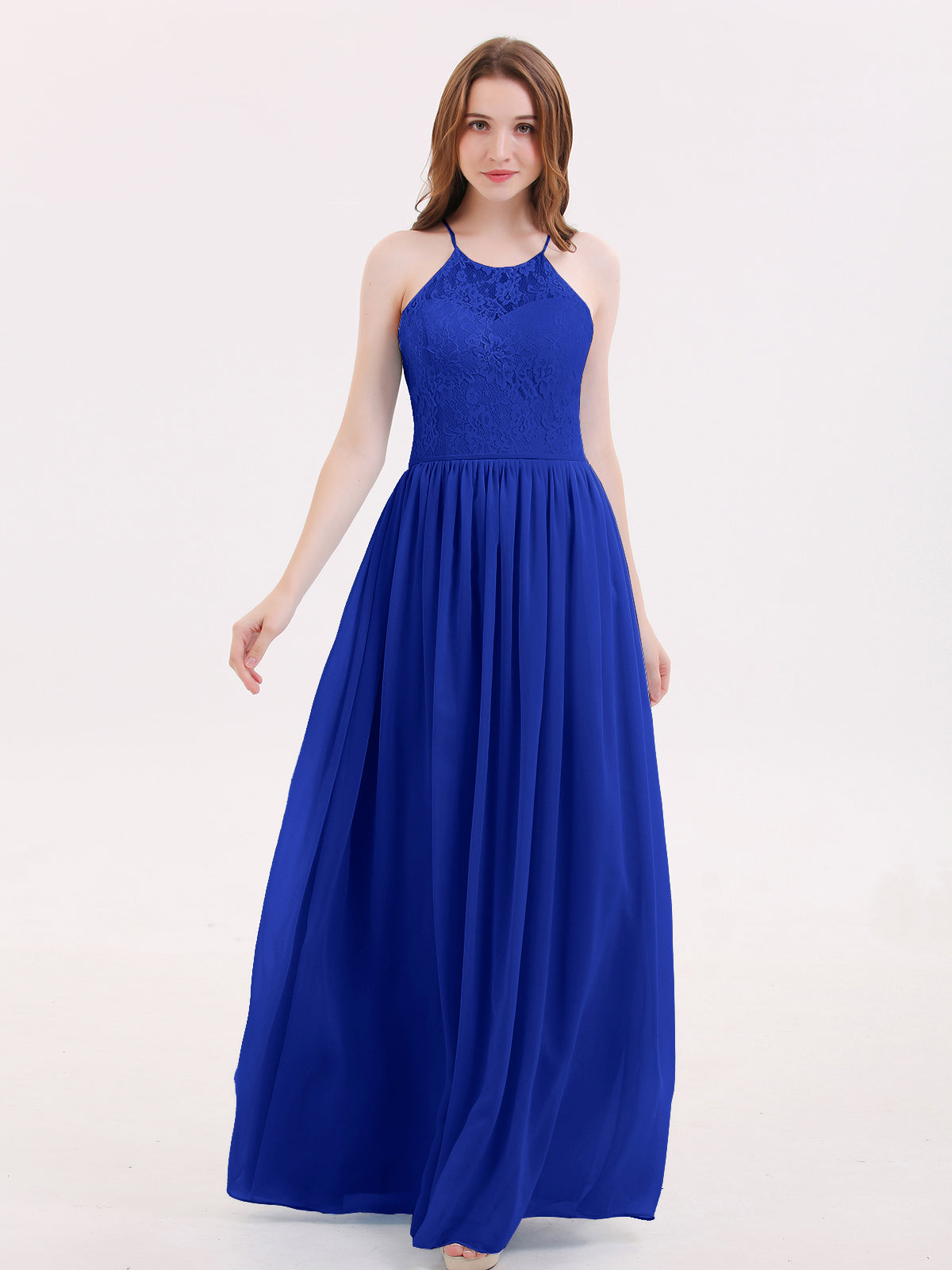 High Low Sequins And Chiffon Dresses Royal Blue Plus Size main image 1