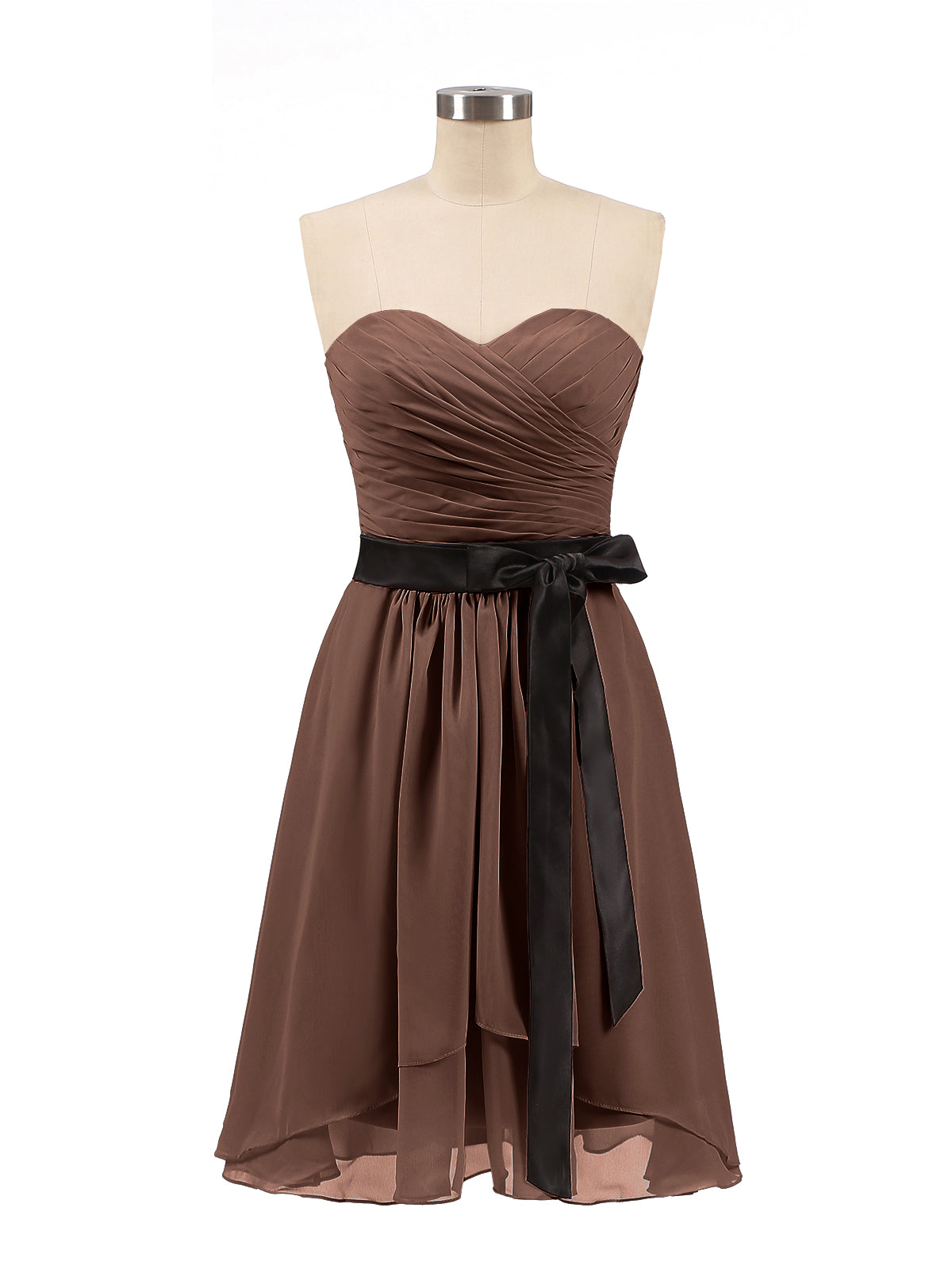 Chiffon Mini Short Dresses with Sweethart Watermelon Plus Size