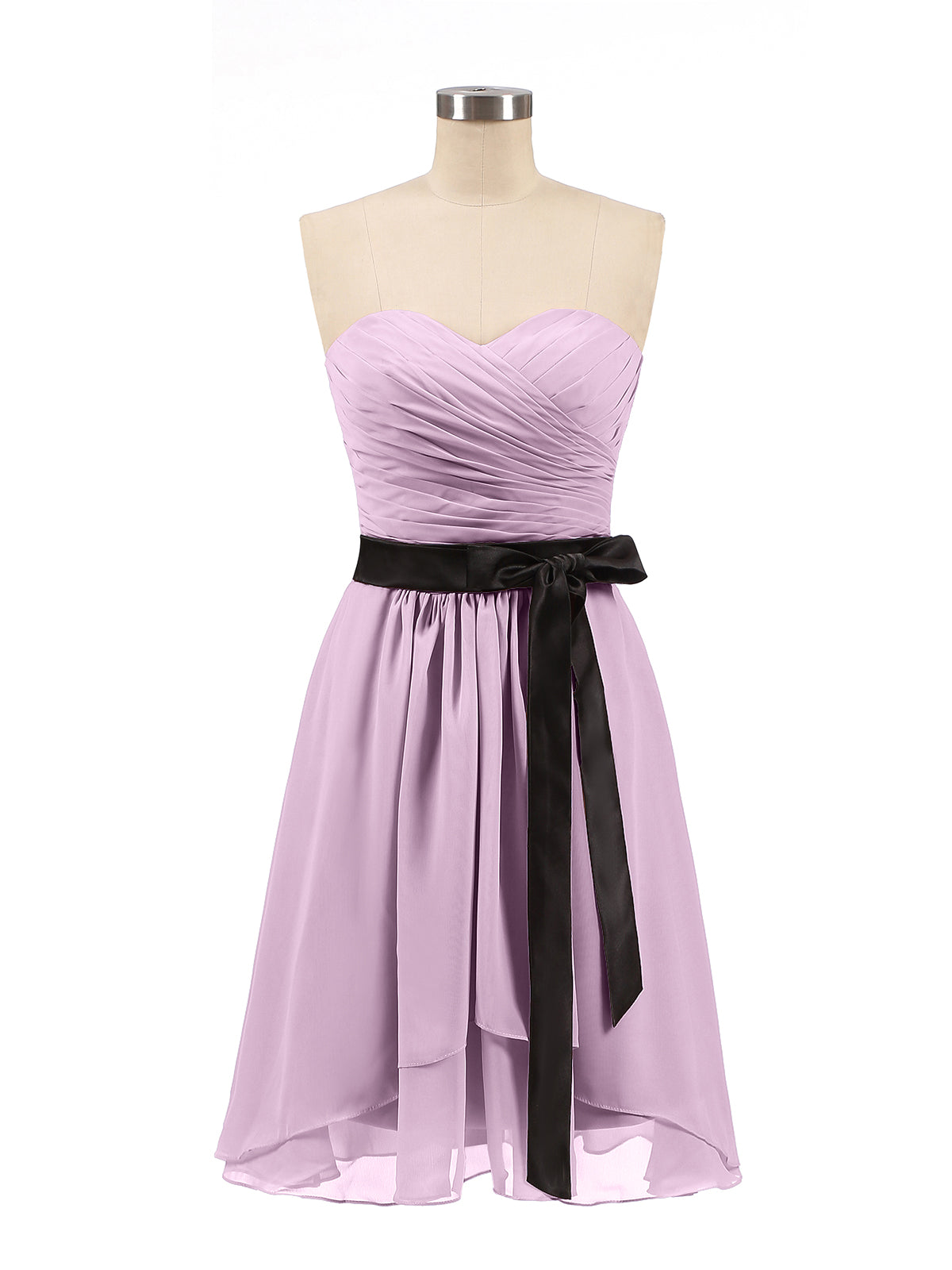 short plum bridesmaid dresses Plum Bridesmaid Dress Chic Bateau Neckline Ruffle Short Sleeves Sheath/Column Chiffon Bridesmaid Dress with Slit main image 1