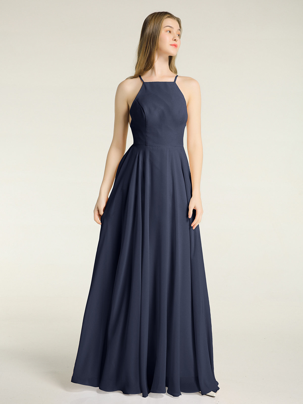 Sweethart Neck Short Bridemaid Dresses Dark Navy Plus Size main image 1