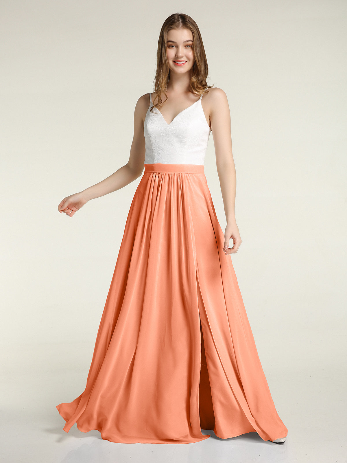 Illusion Neckline Chiffon Dress With Jacket Papaya Plus Size main image 1