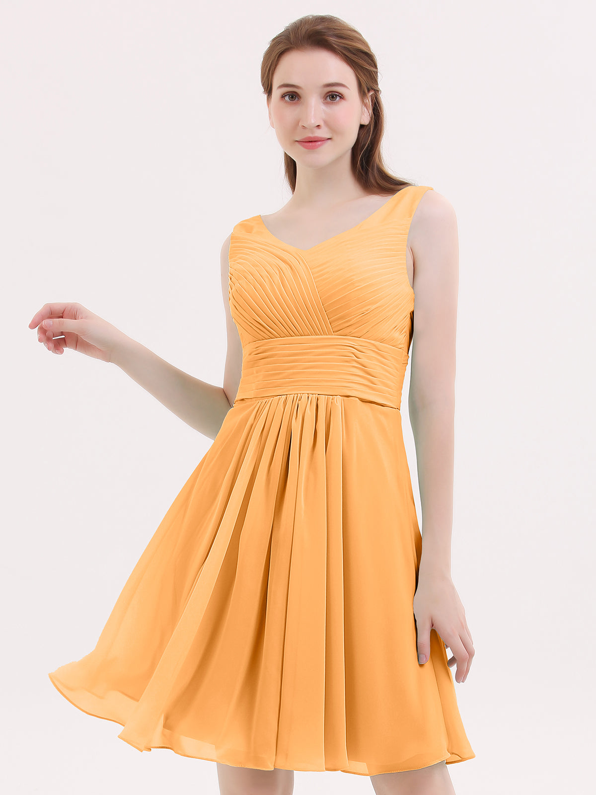 Tangerine Chiffon Dresses