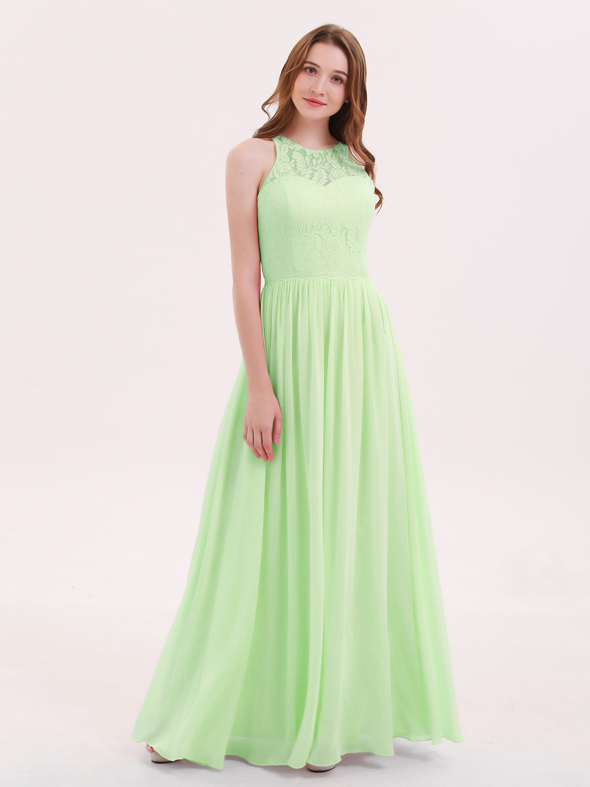 Long Chiffon Strapless Gowns with Sweethart Sage Plus Size main image 1