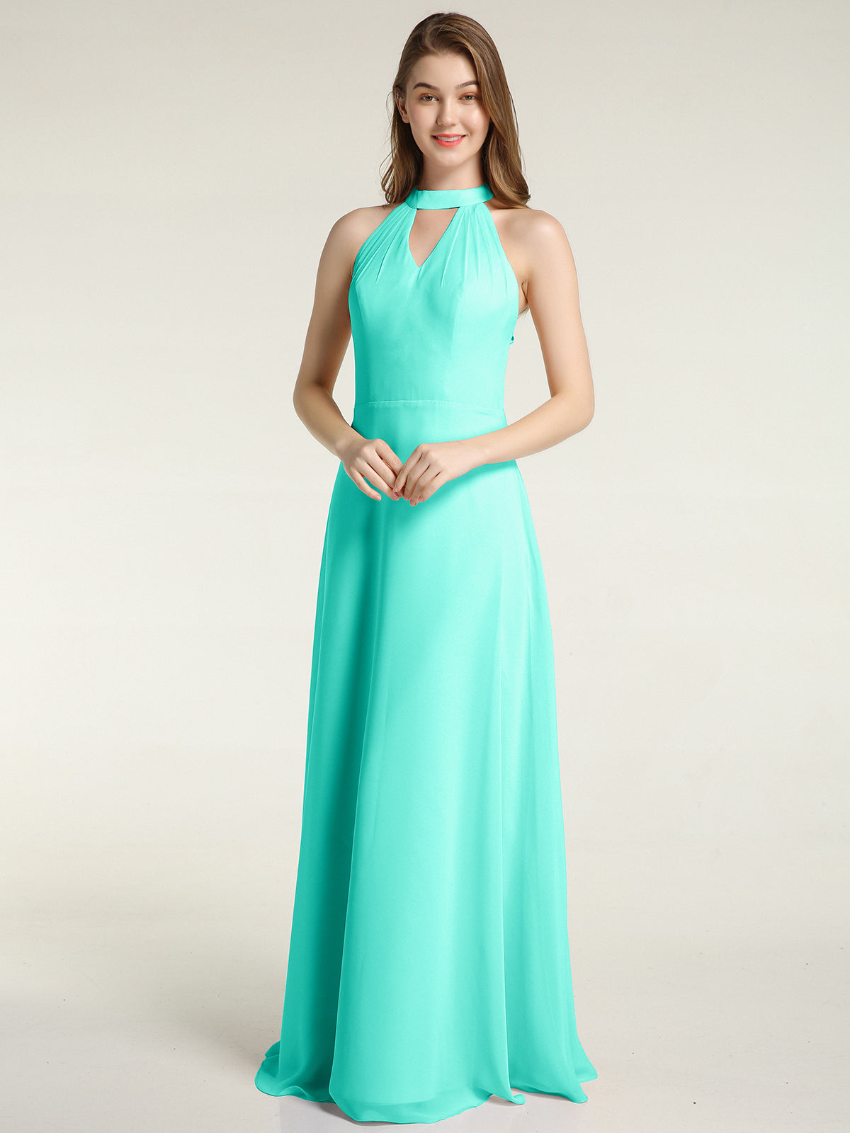 Chiffon Long Dresses with Lace Straps Spa Plus Size