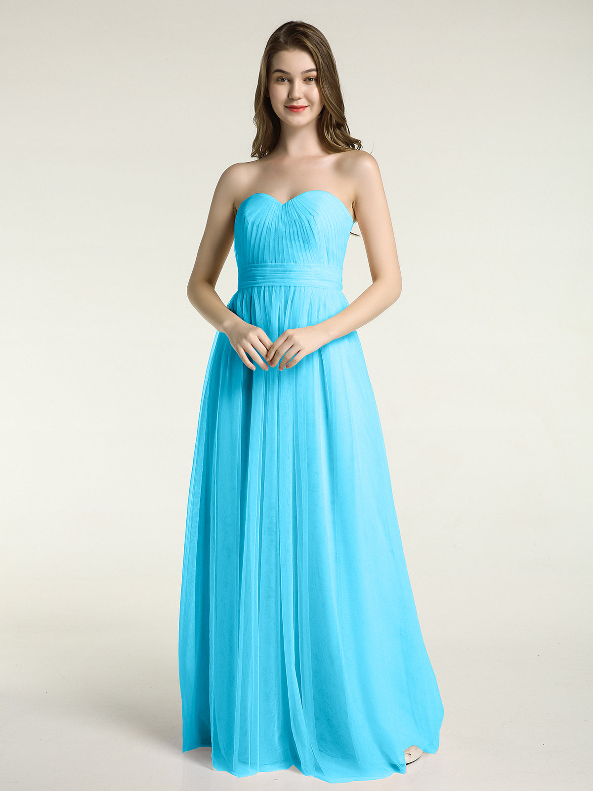 Sweetheart Neck Strapless Tulle Dress with Bow Lime Green Plus Size
