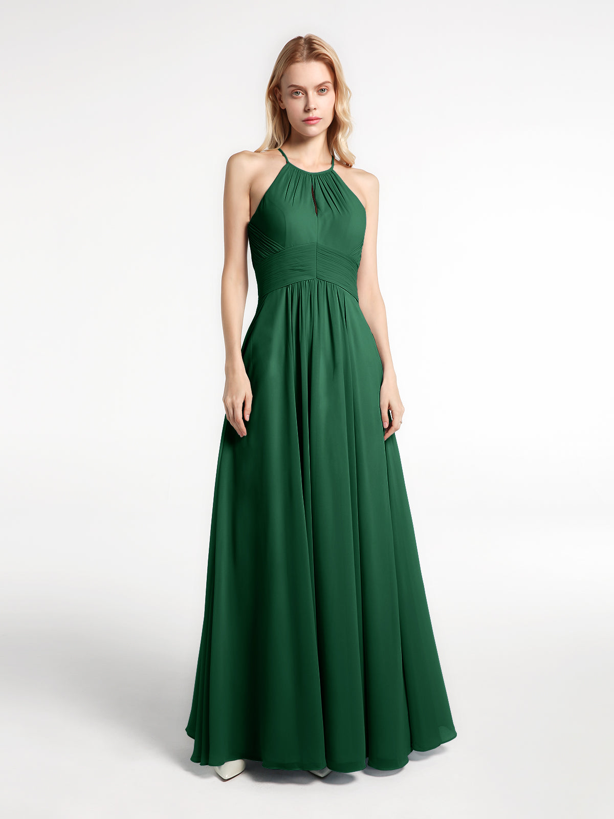 Chiffon Strapless Dresses with Sweetheart Dark Green Plus Size main image 1