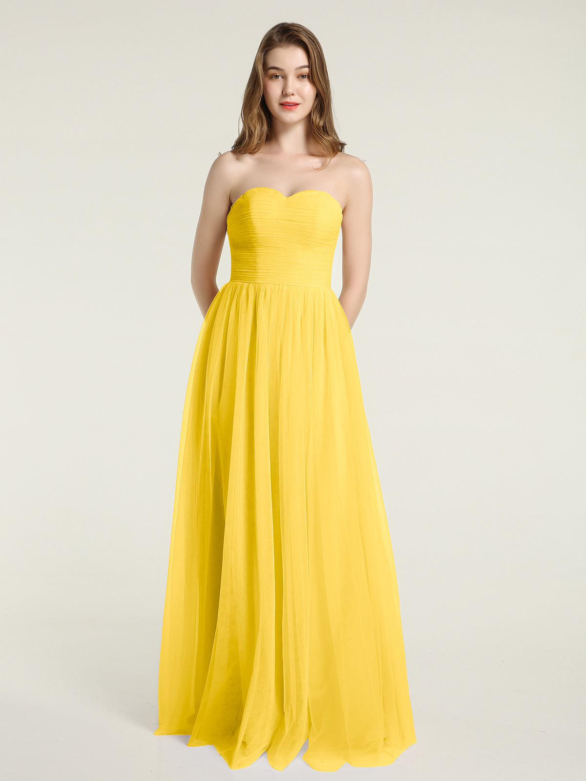 MARIGOLD™ – Bold & Flowing Strapless Dress
