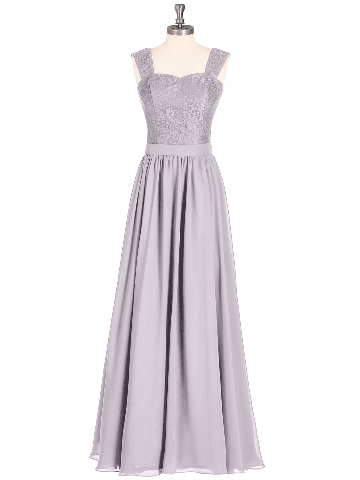 BABARONI Shoulder Strap Lace AND CHIFFON Long Dress-Dusk Plus Size, Dusk / US18