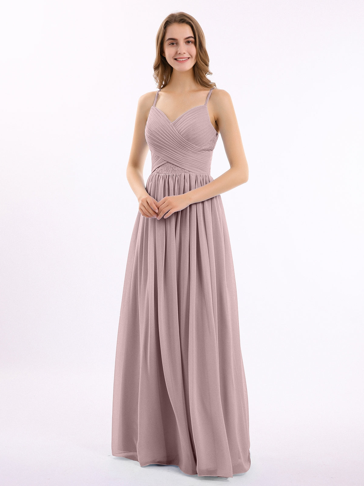 blue dress for baby girl BABARONI Sweetheart Neck Chiffon Dress with Spaghetti Strap Vintage Mauve Plus size, Vintage Mauve / US18