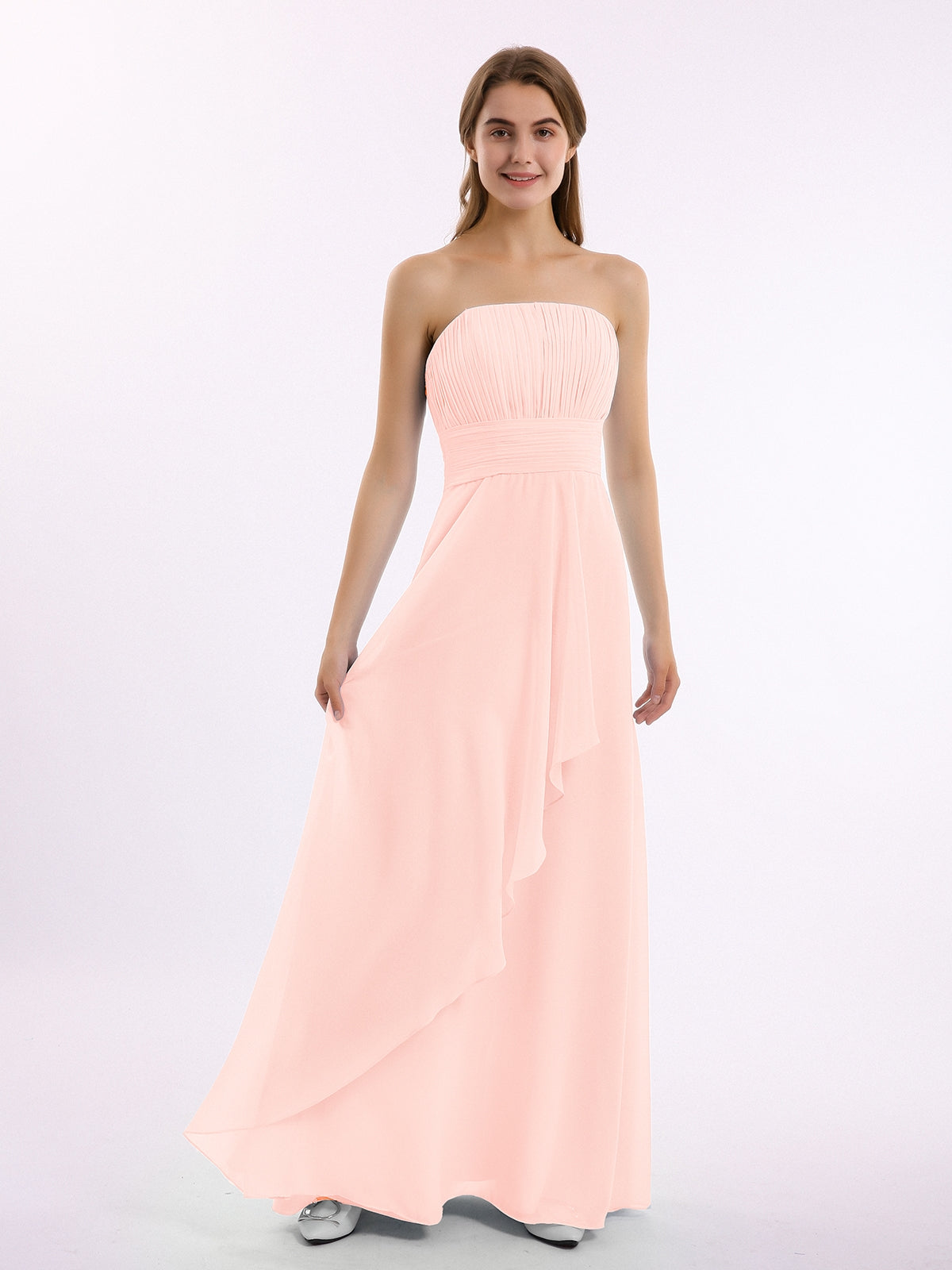 princess polly baby blue dress Wedtrend Women Dark Green Bridesmaid Dress with Ruffles A Line Short  Sleeves V Neck Asymmetrical Wedding Guest Dress – Wedtrend UK main image 1