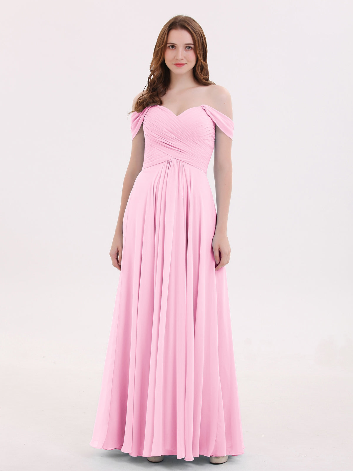 Candy pink hotsell bridesmaid dresses