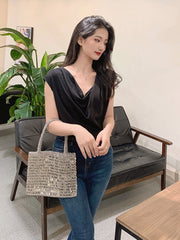 Metal Beaded Vintage Clutch Bag