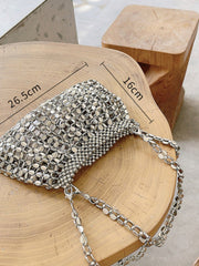 Metal Beaded Vintage Clutch Bag