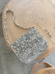 Metal Beaded Vintage Clutch Bag