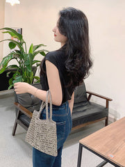 Metal Beaded Vintage Clutch Bag